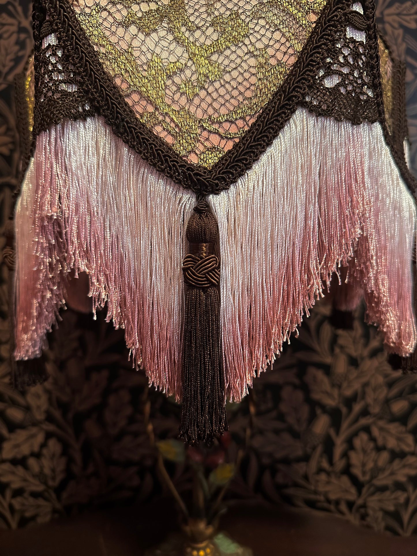 Spring 2026 Collection: Pink, Rose, Gold & Brown "Bellflower" Lampshade