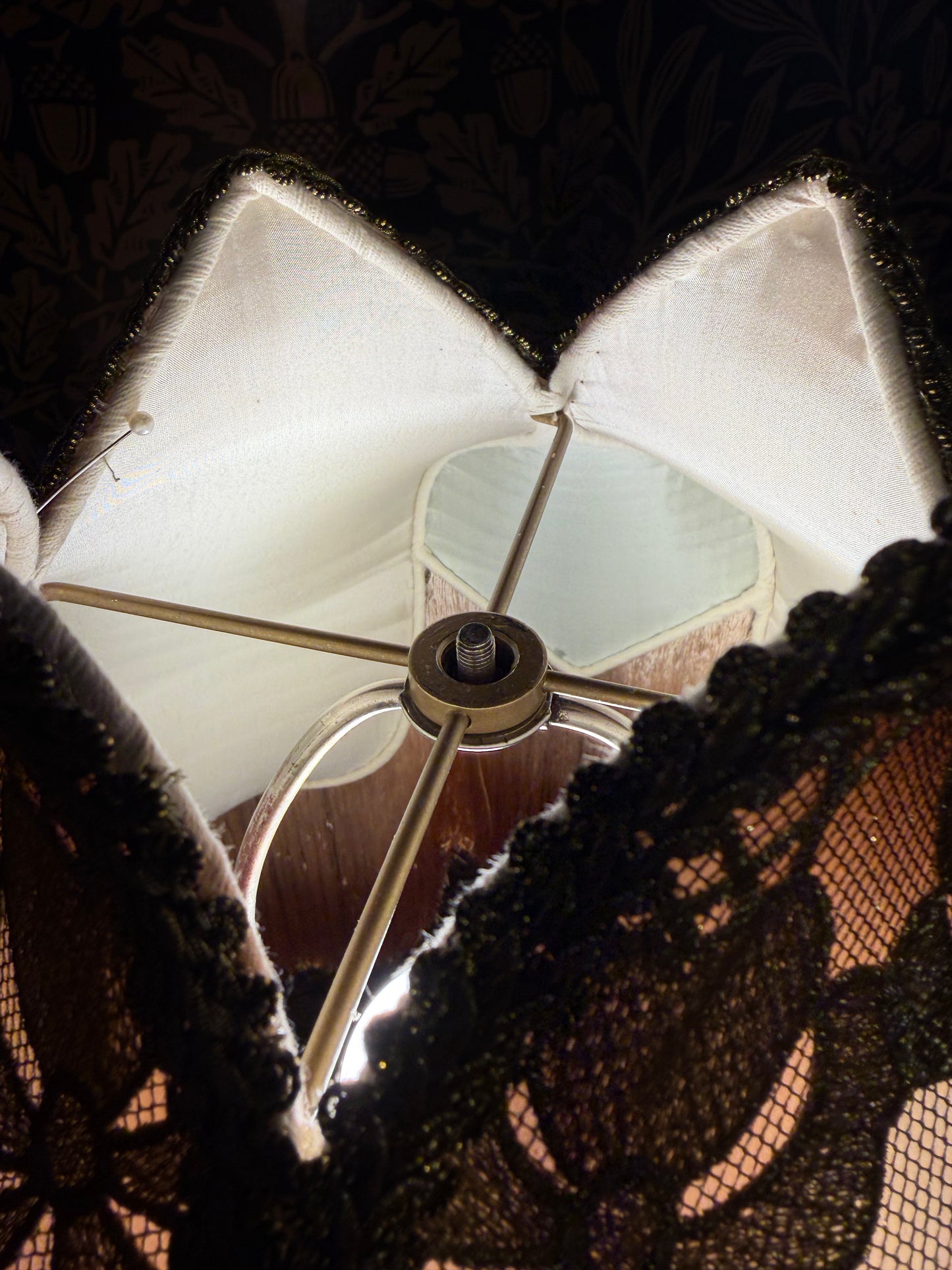 Spring 2026 Collection: Apricot, Sage & Gold "Large Flower Tulip" Lampshade