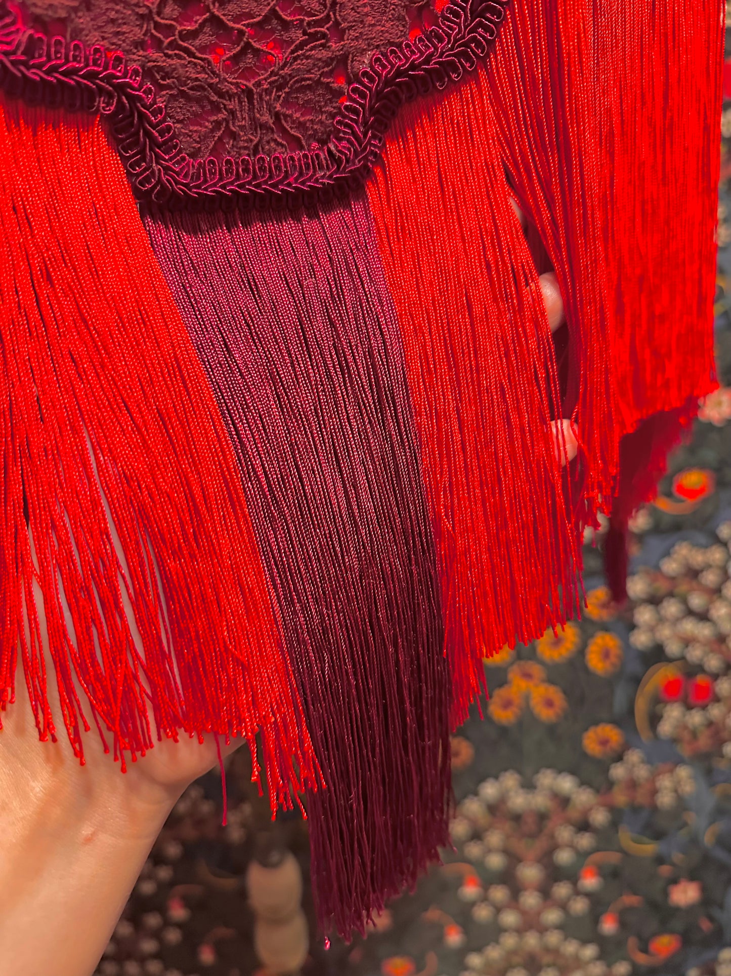 Cherry Red & Burgundy “Flapper”