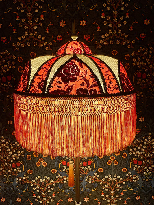 Orange, Pale Apricot & Gold Gothic Nouveau