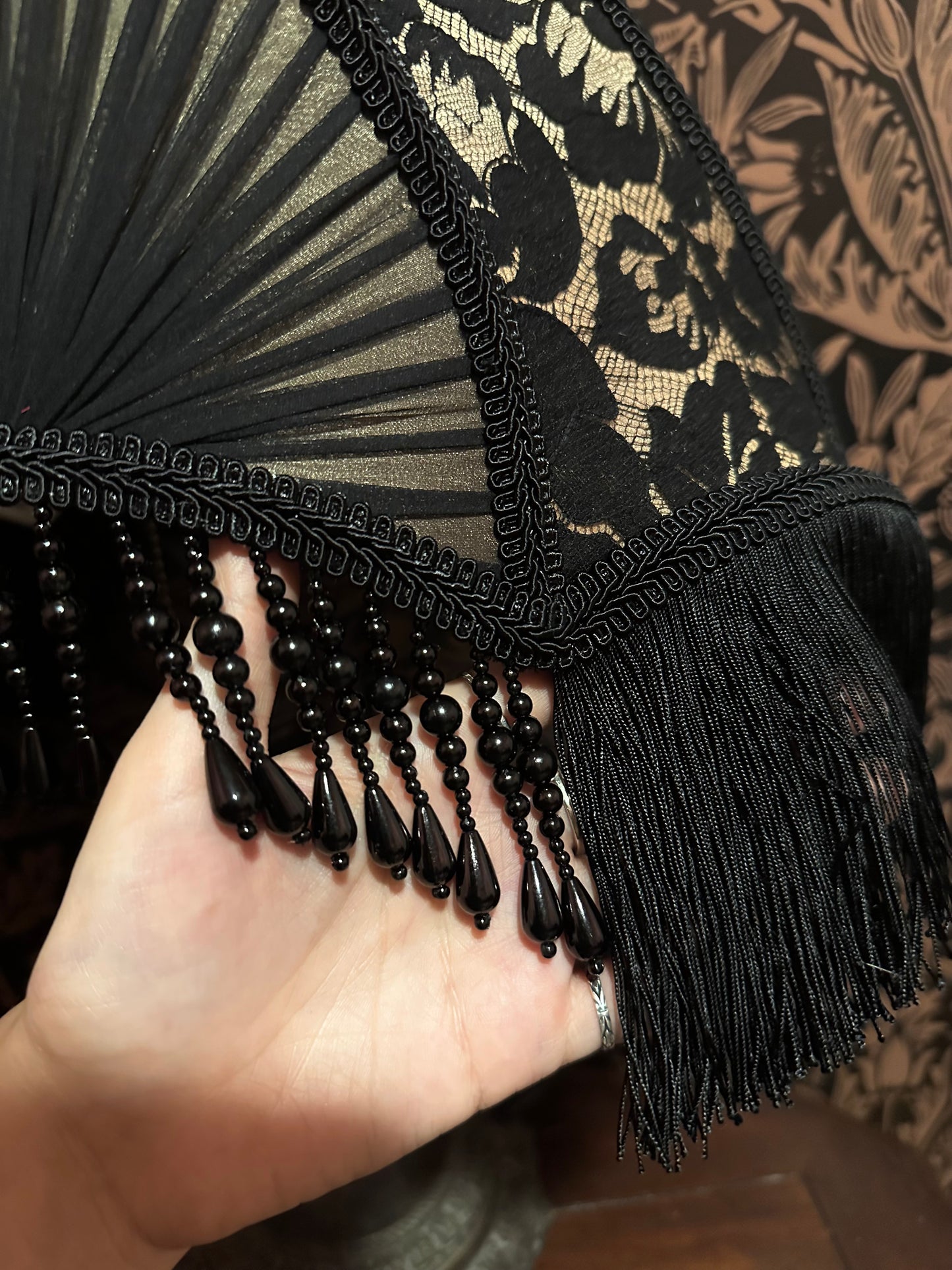 Beige & Black "Matador" Lampshade