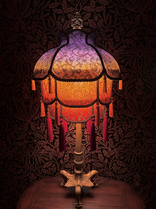 Rainbow Gradient Stacked Lantern Lampshade