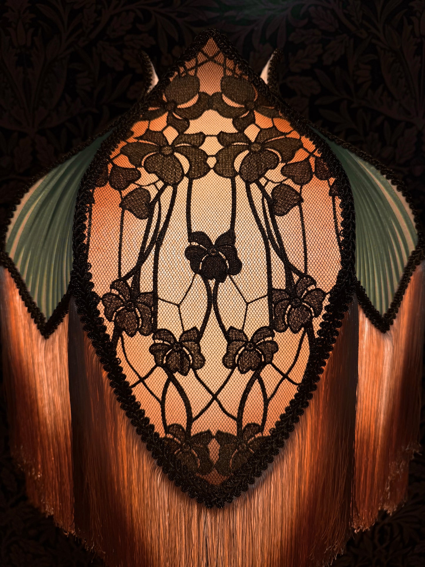 Spring 2026 Collection: Apricot, Sage & Gold "Large Flower Tulip" Lampshade