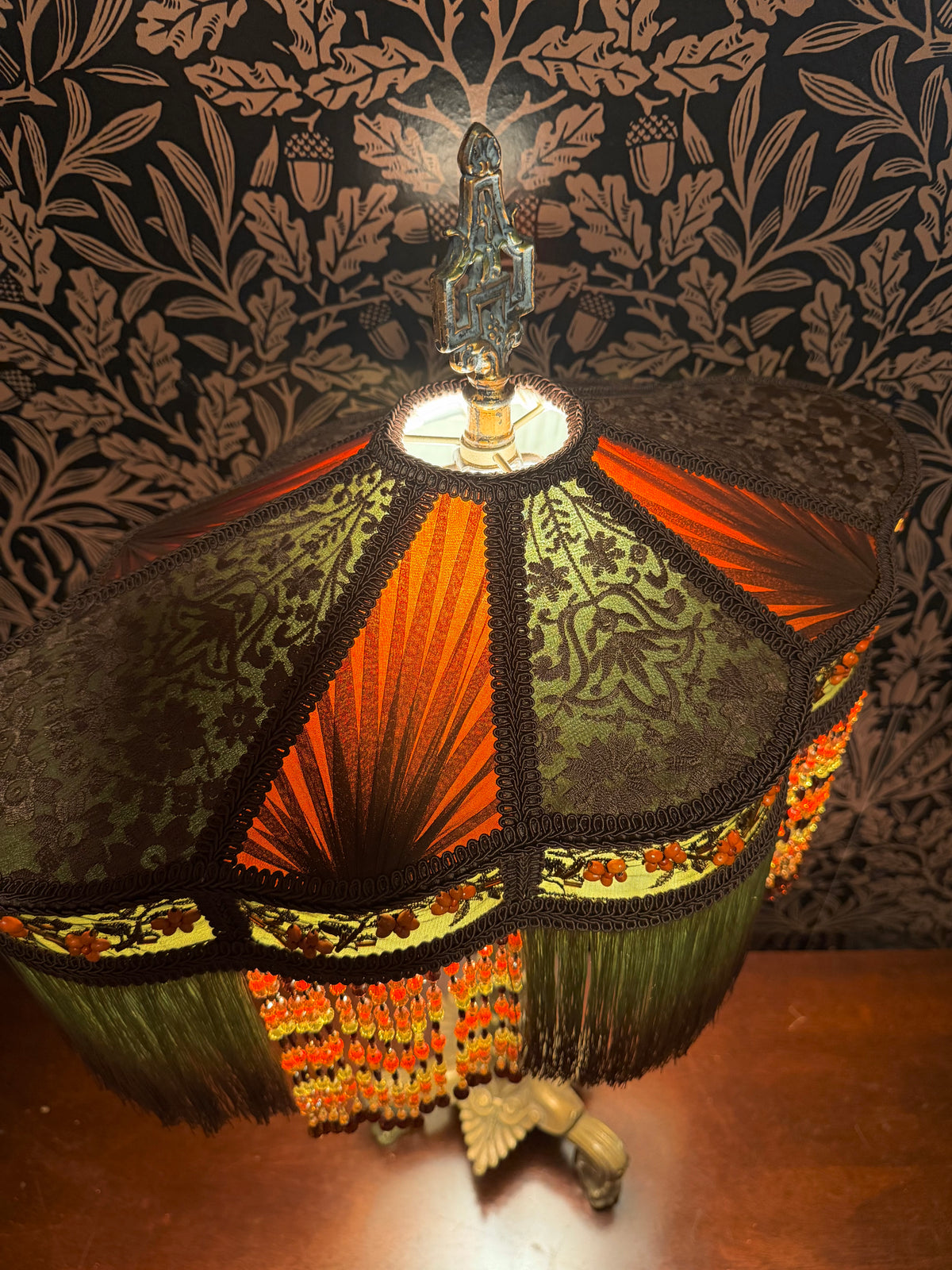 Autumn 2026 Collection: Olive, Pumpkin Orange & Brown "Lily Pad" Lampshade