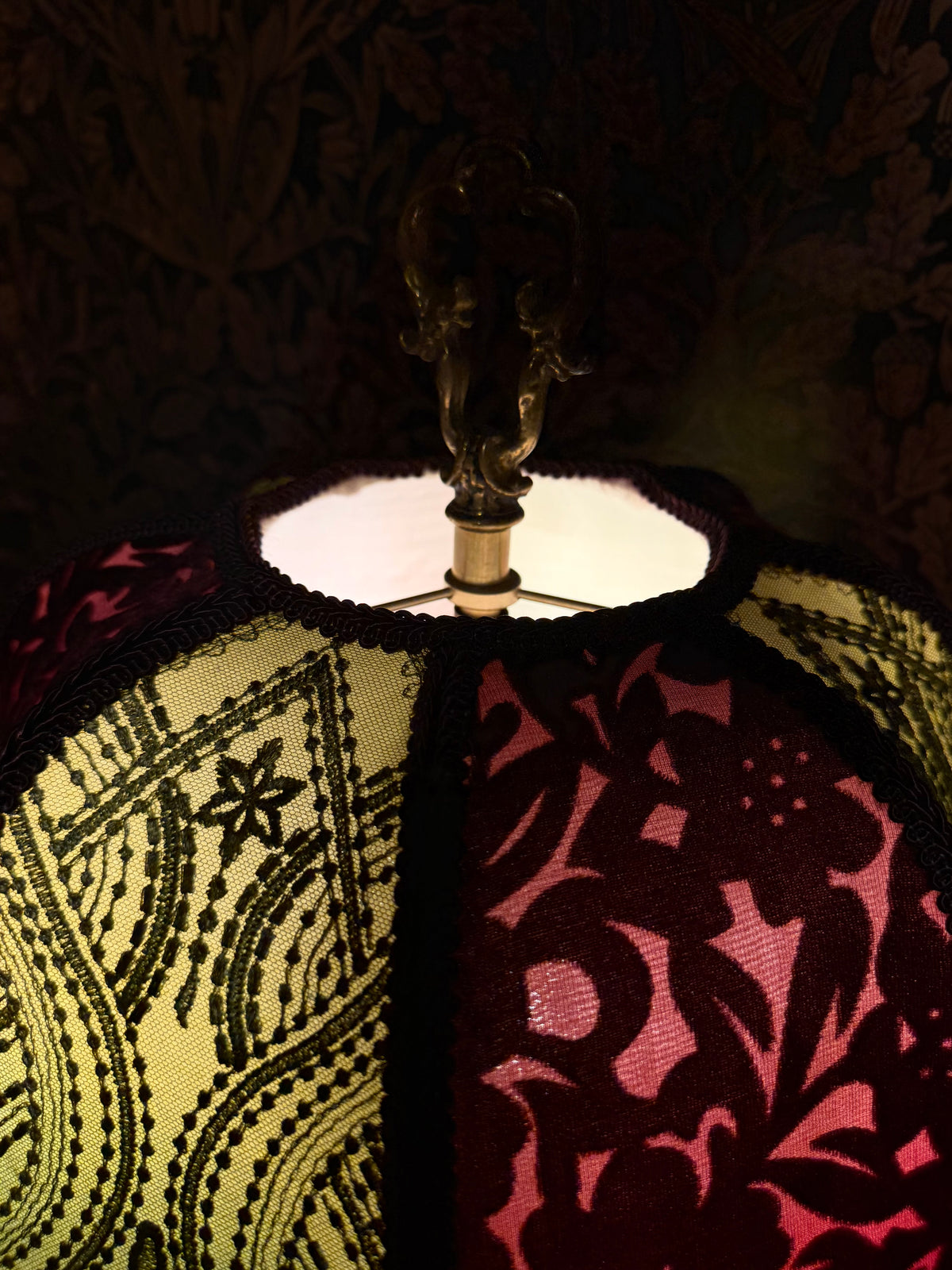 Autumn 2026 Collection: Raspberry, Olive & Plum "Vintage Bell" Lampshade