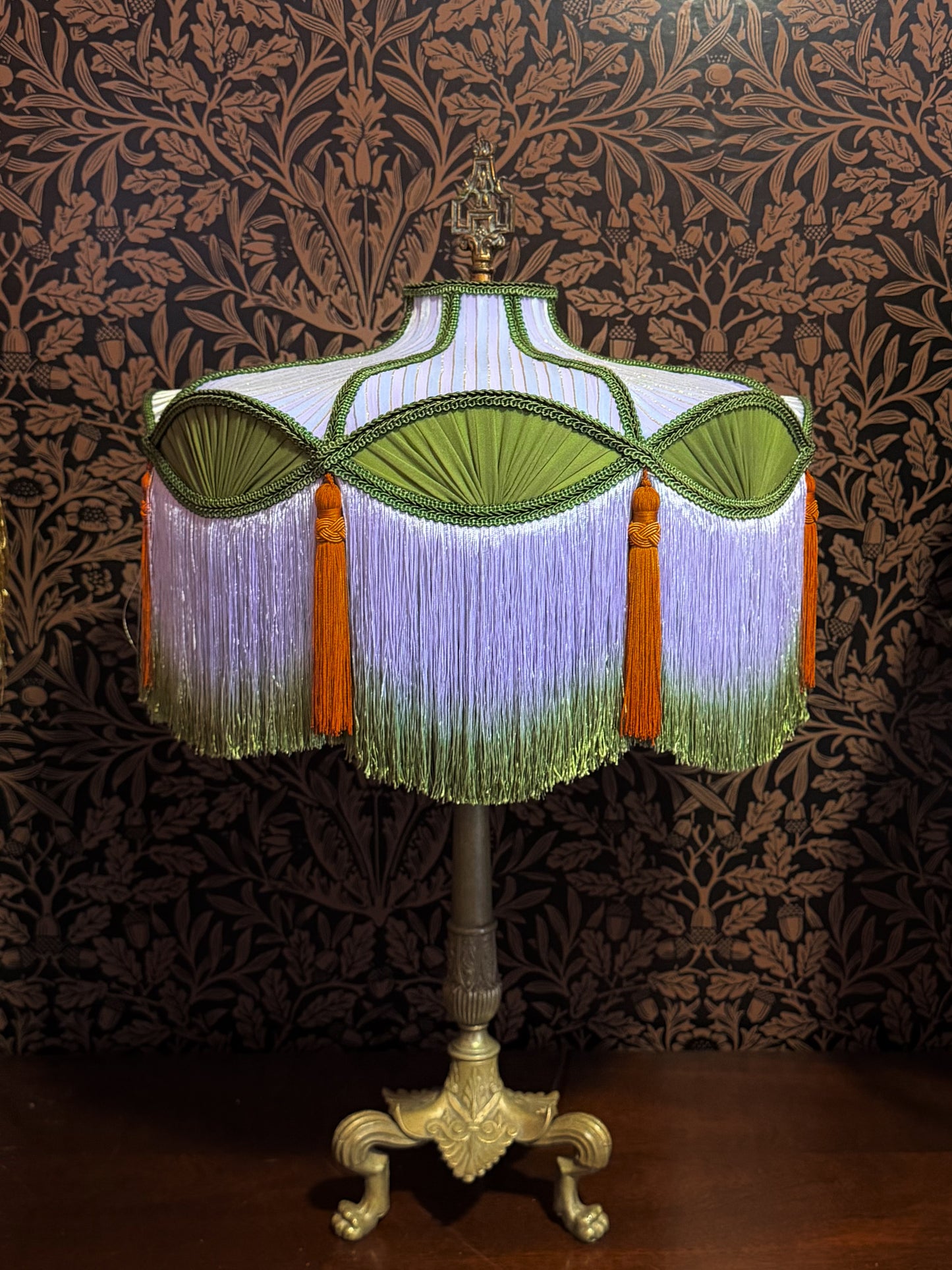 Summer 2026 Collection: Periwinkle, Green & Orange "Garden" Lampshade