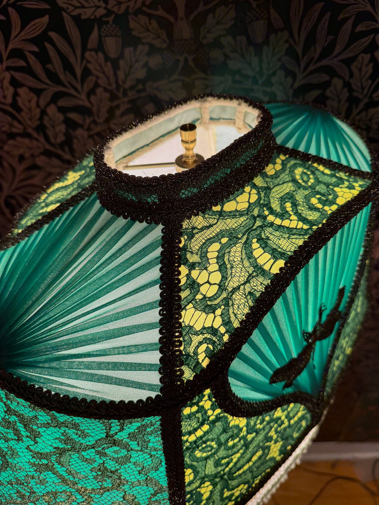 Summer 2026 Collection: Jade, Citron, Ivory & Gold Dragonfly "Peach" Lampshade