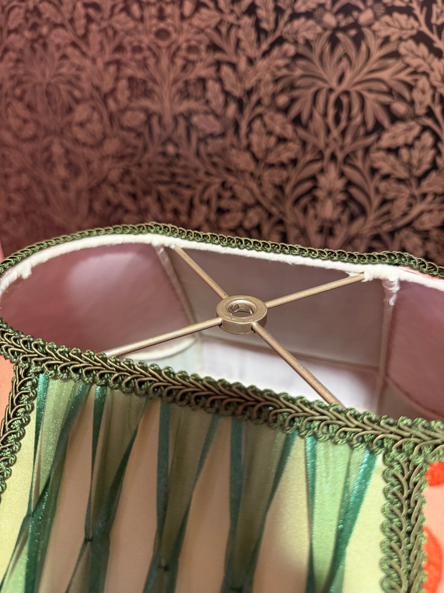 Spring 2026 Collection: Coral, Pink & Green Floral "Babette" Lampshade