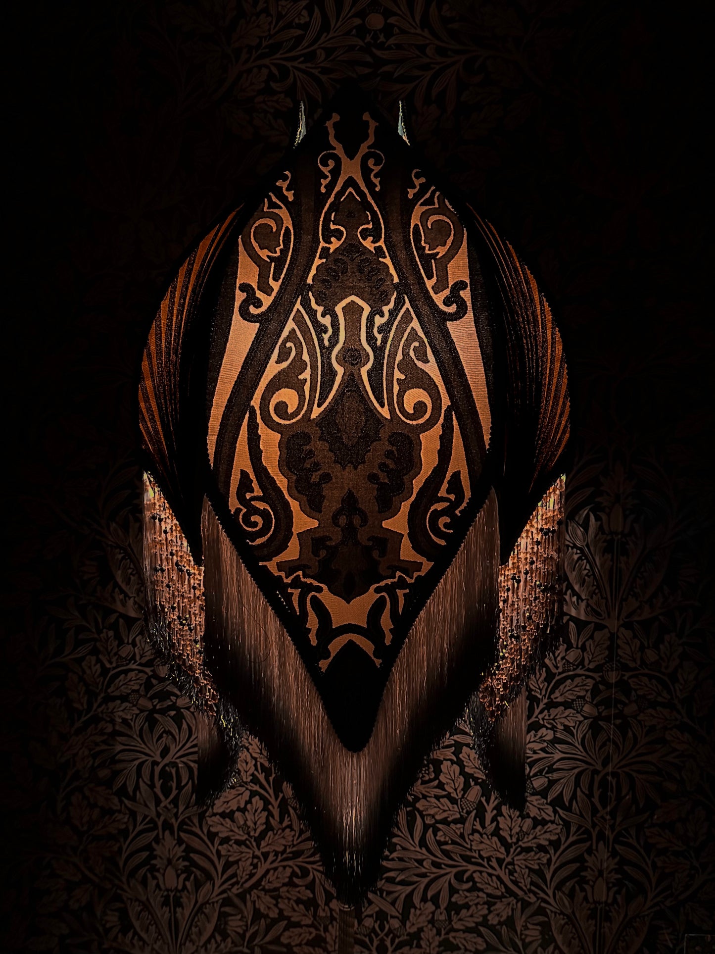 Winter 2025-26 Collection: Beige, Russet & Black Deco "Extra Large Tulip" Lampshade