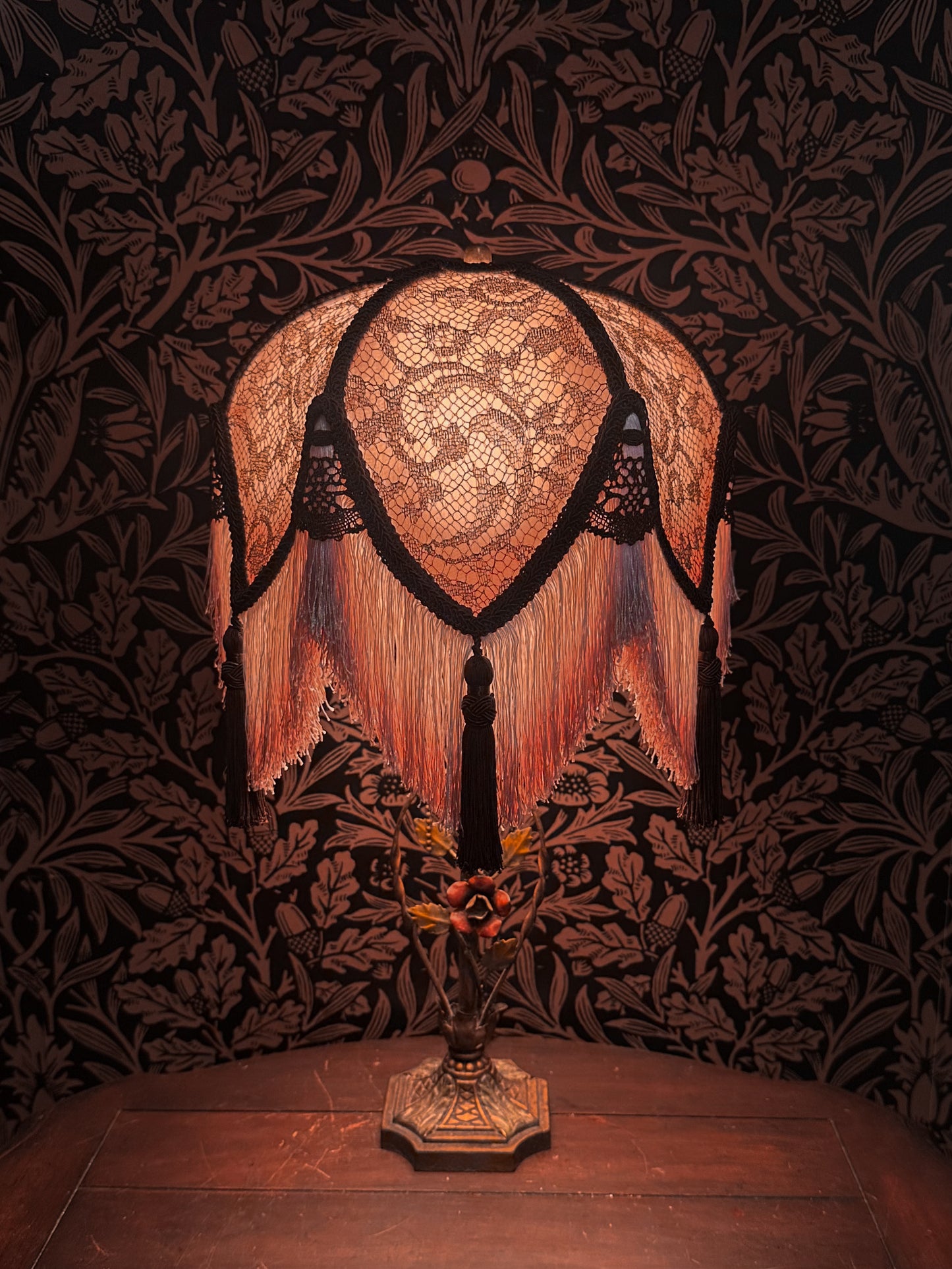 Spring 2026 Collection: Pink, Rose, Gold & Brown "Bellflower" Lampshade