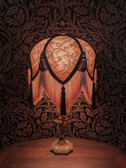 Spring 2026 Collection: Pink, Rose, Gold & Brown "Bellflower" Lampshade