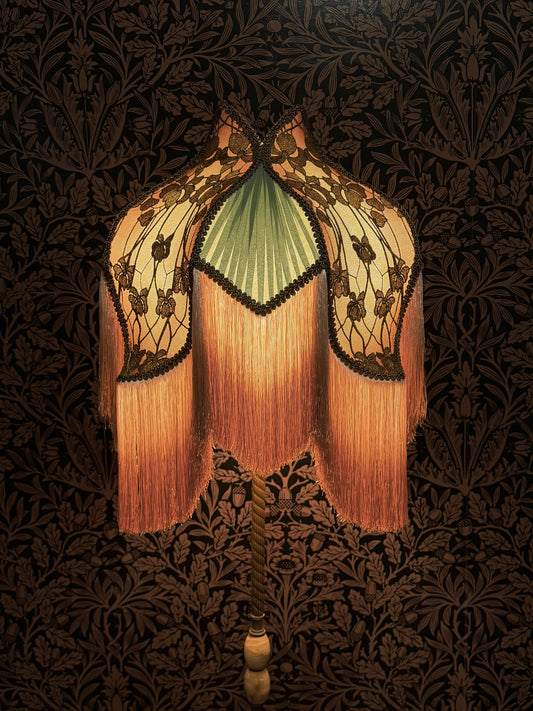 Spring 2026 Collection: Apricot, Sage & Gold "Large Flower Tulip" Lampshade