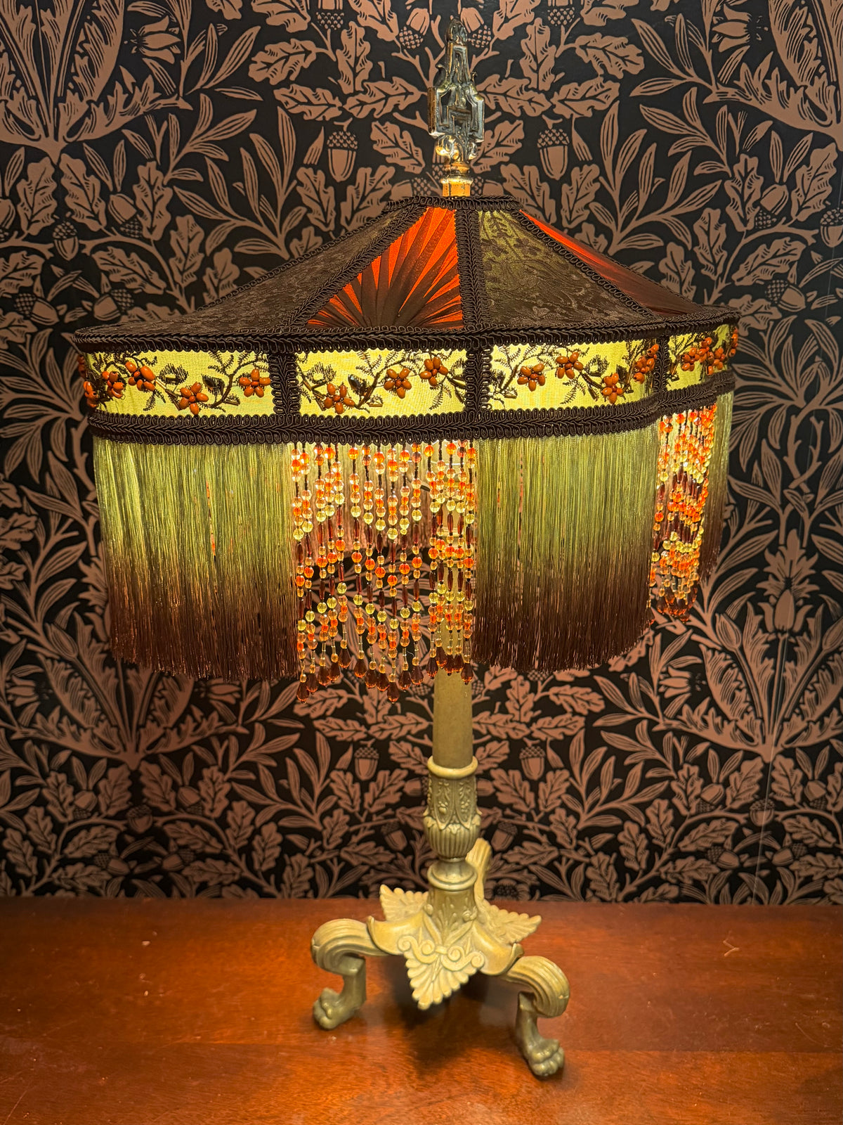 Autumn 2026 Collection: Olive, Pumpkin Orange & Brown "Lily Pad" Lampshade
