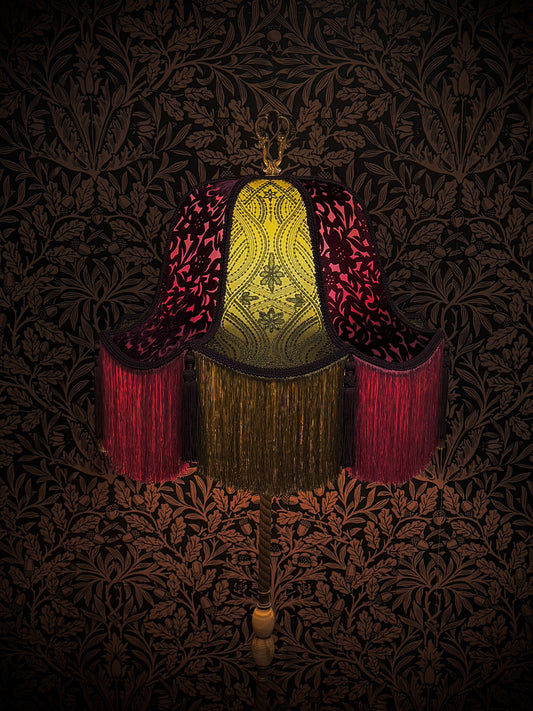 Autumn 2026 Collection: Raspberry, Olive & Plum "Vintage Bell" Lampshade