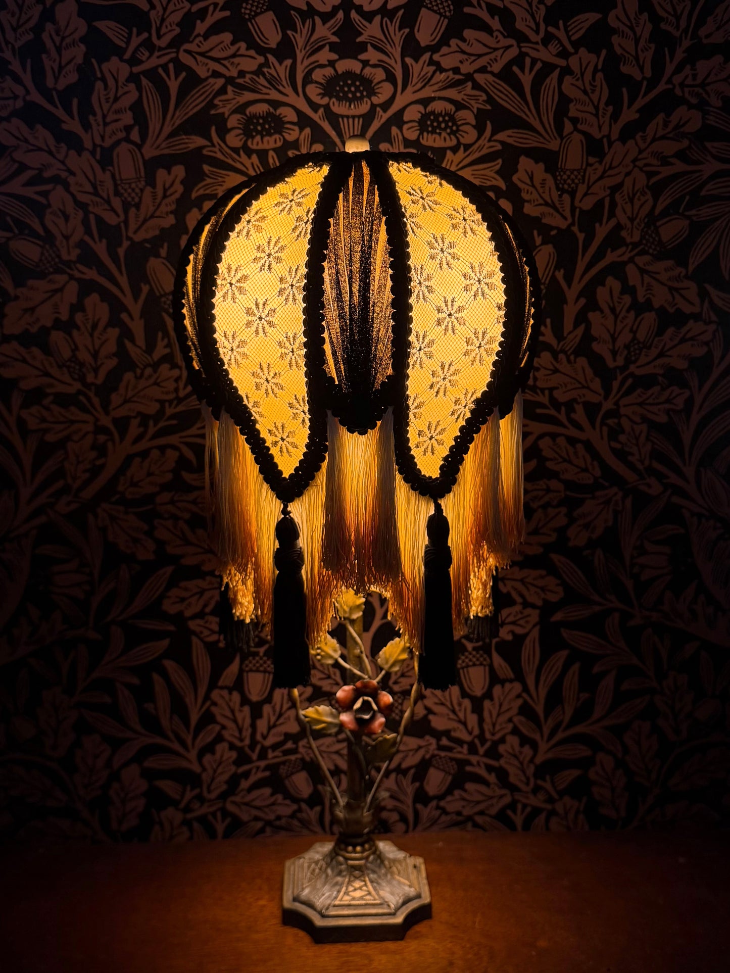 Summer 2026 Collection: Golden Yellow, Honey & Black Daisy "Small Old Fashion" Lampshade