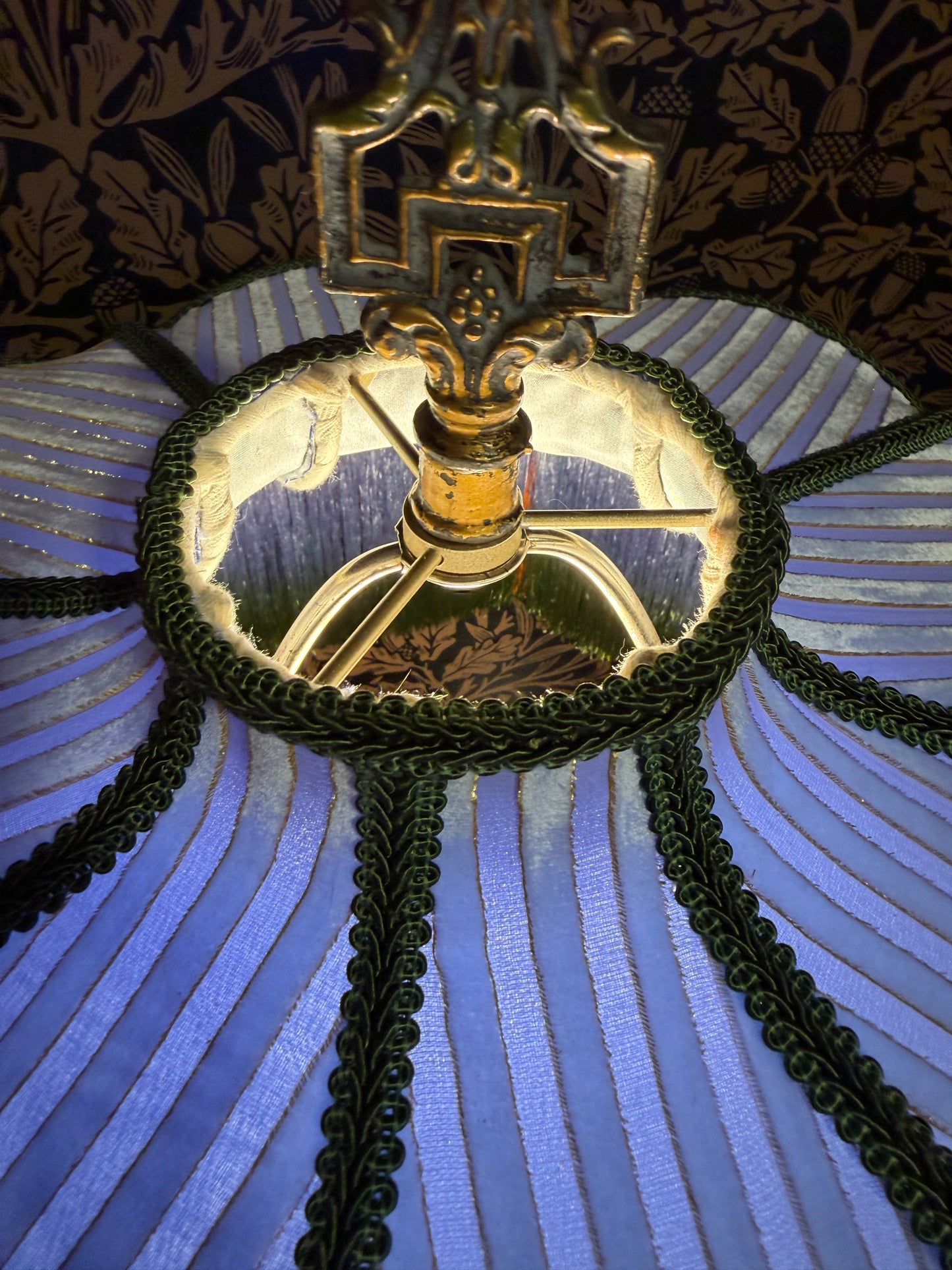 Summer 2026 Collection: Periwinkle, Green & Orange "Garden" Lampshade