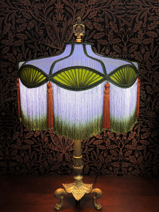 Summer 2026 Collection: Periwinkle, Green & Orange "Garden" Lampshade