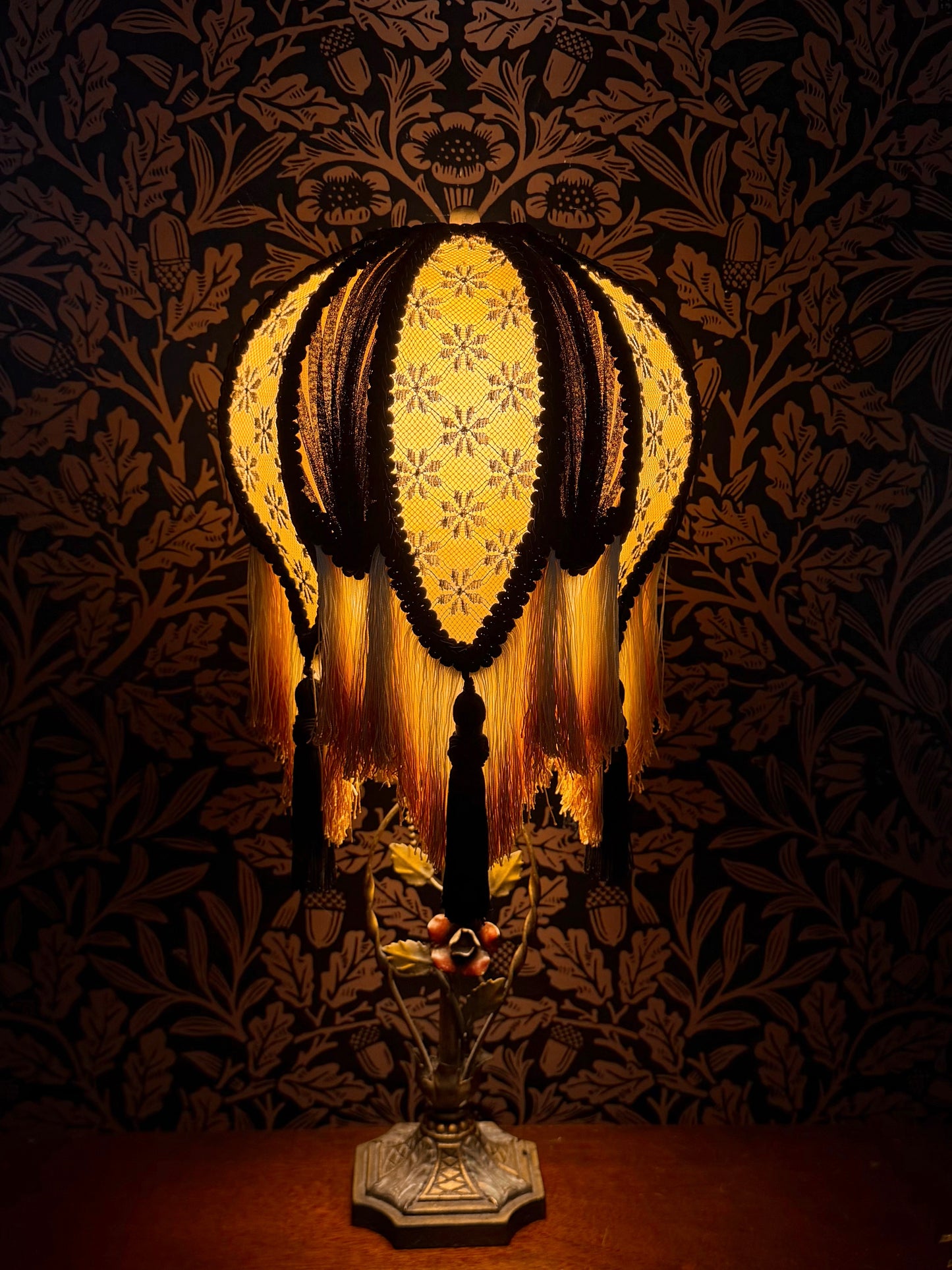 Summer 2026 Collection: Golden Yellow, Honey & Black Daisy "Small Old Fashion" Lampshade
