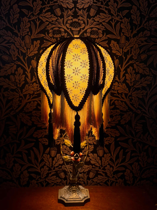 Summer 2026 Collection: Golden Yellow, Honey & Black Daisy "Small Old Fashion" Lampshade