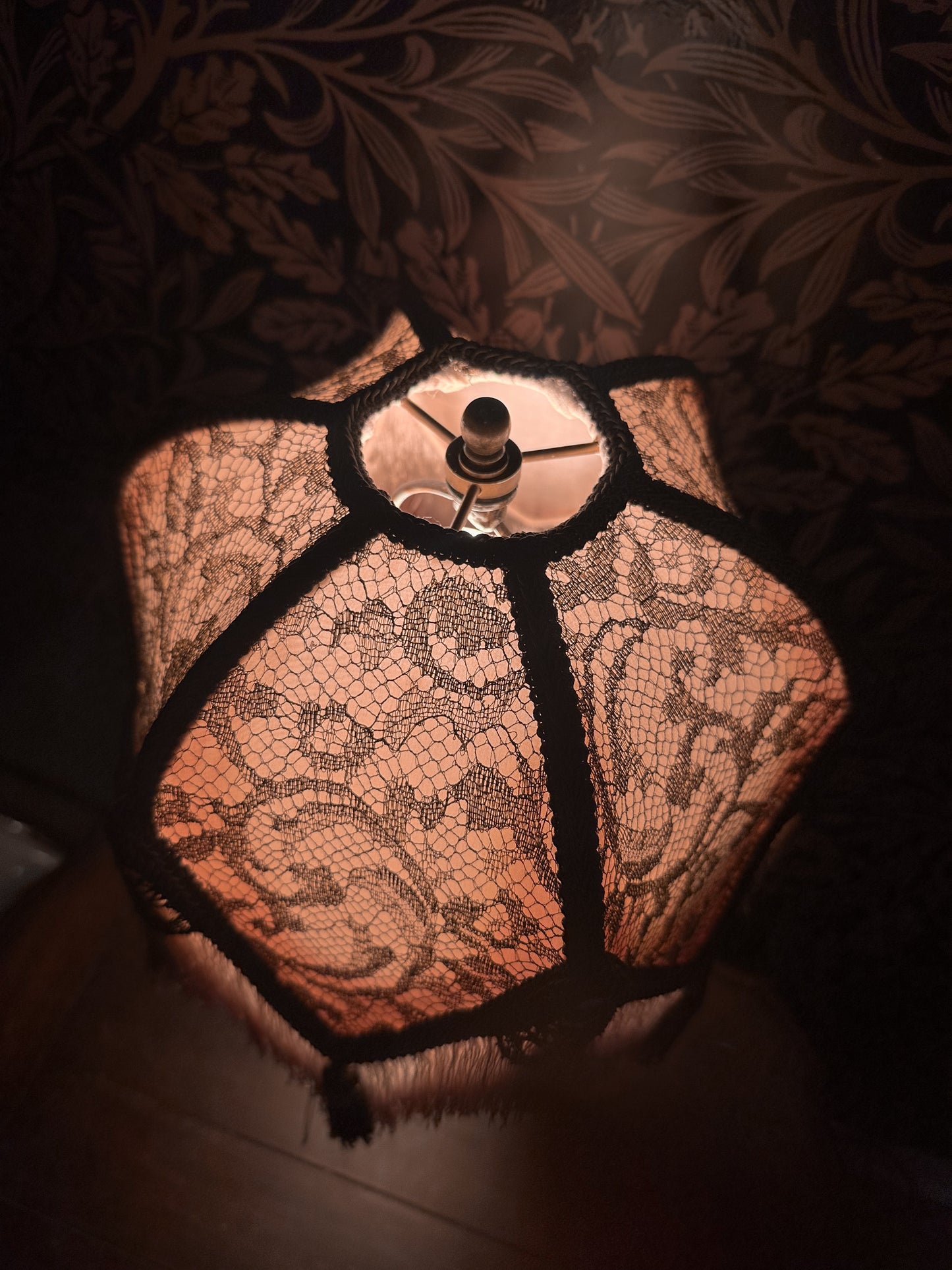 Spring 2026 Collection: Pink, Rose, Gold & Brown "Bellflower" Lampshade