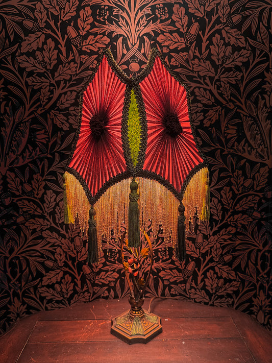 Winter 2025-26 Collection: Plum, Rose, Olive & Gold "Small Jewel" Lampshade"