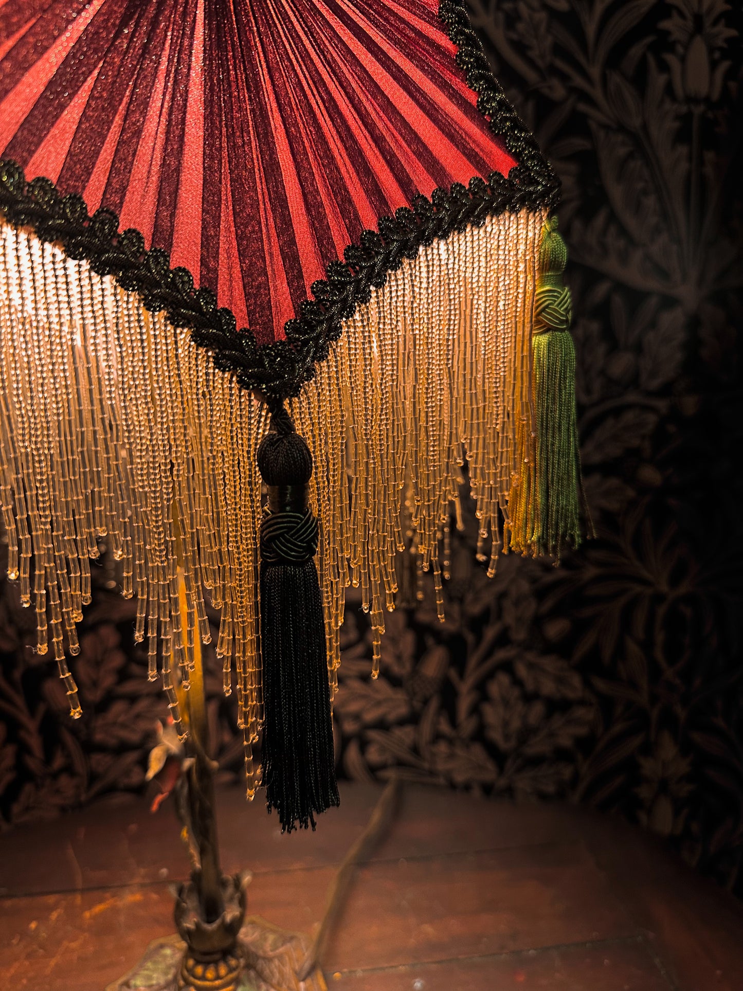 Winter 2025-26 Collection: Plum, Rose, Olive & Gold "Small Jewel" Lampshade"