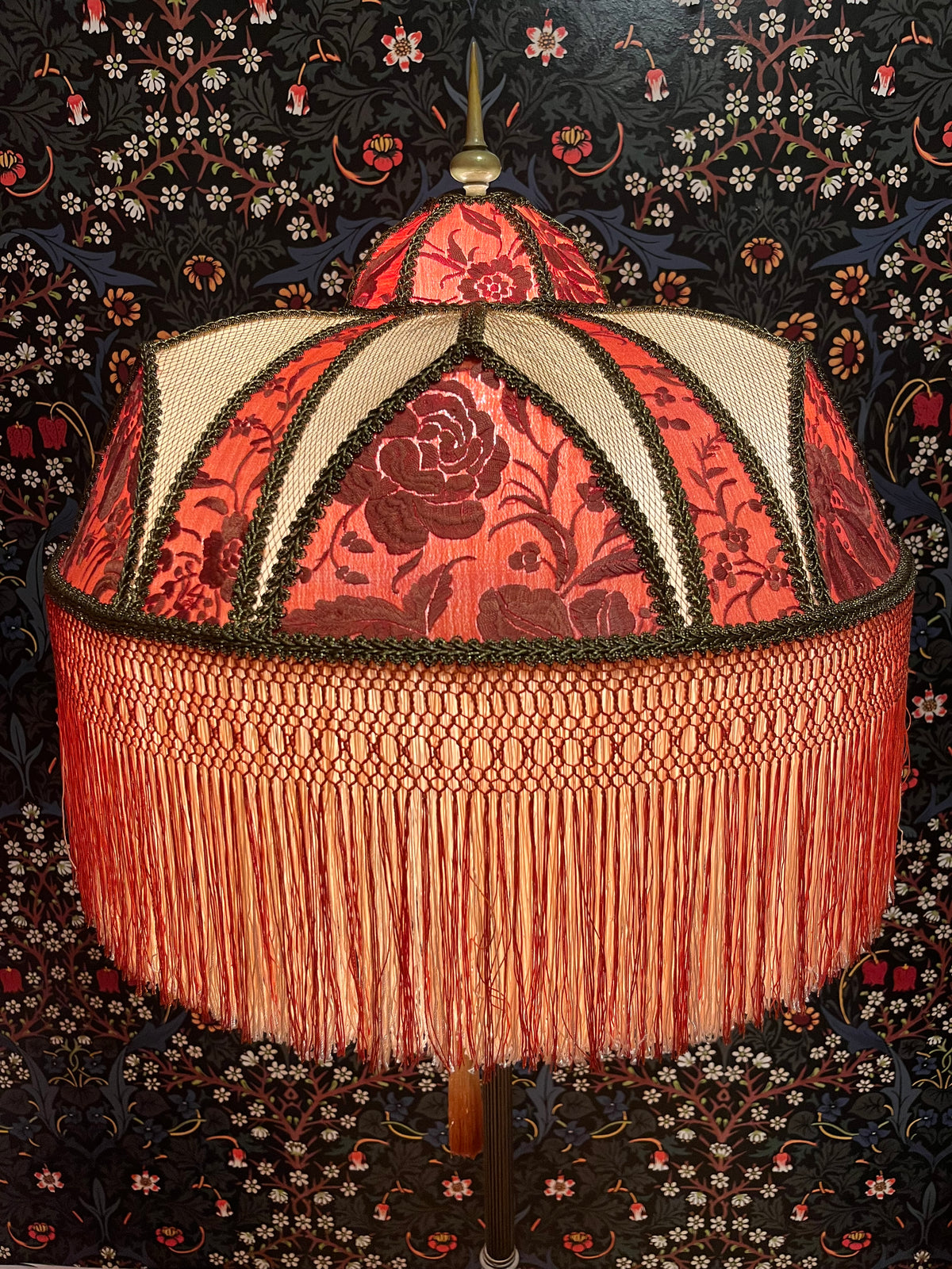 Orange, Pale Apricot & Gold Gothic Nouveau