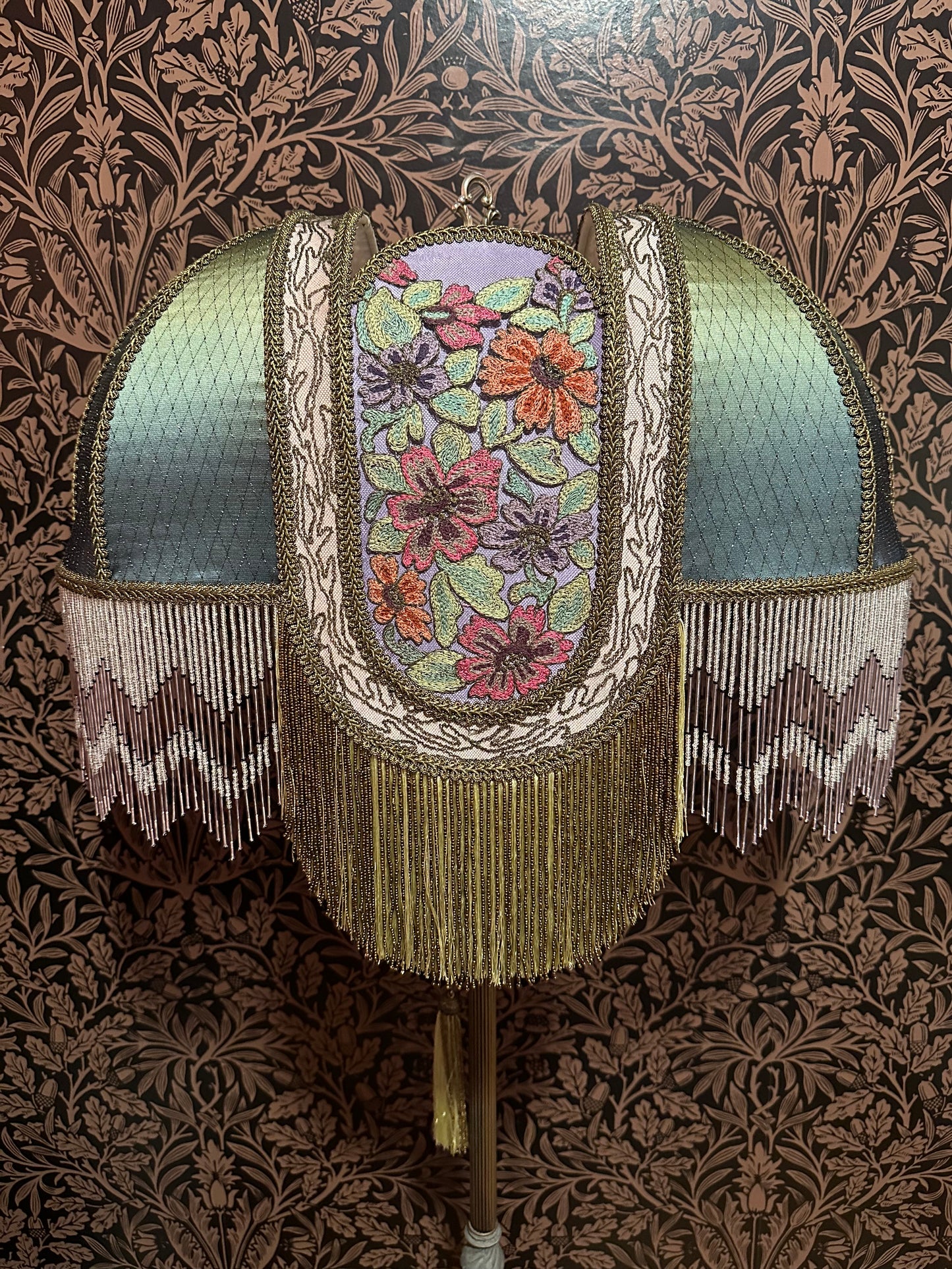 Multicolored Floral Deco “Camel” Lampshade