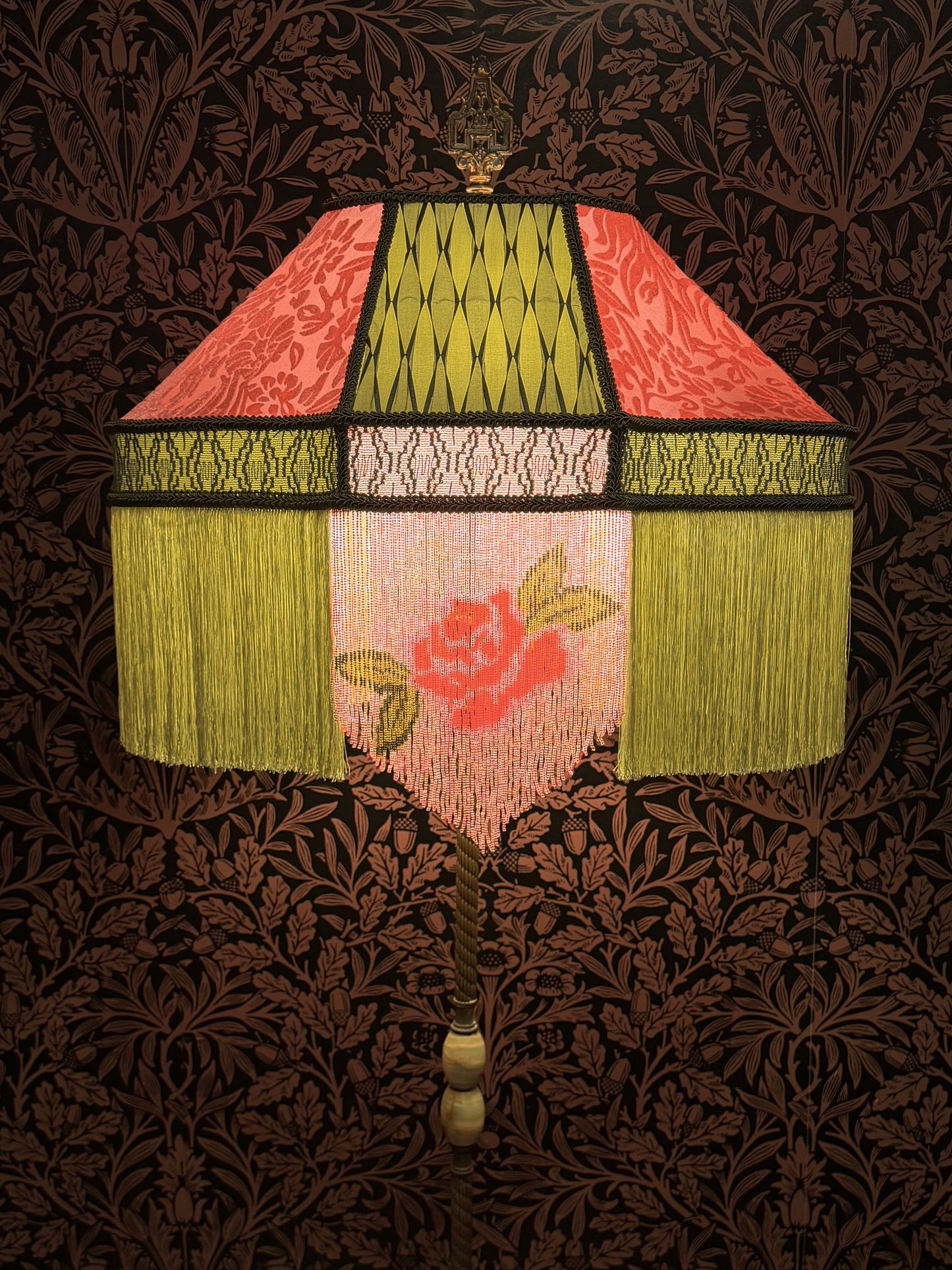 Spring 2026 Collection: Coral, Pink & Green Floral "Babette" Lampshade