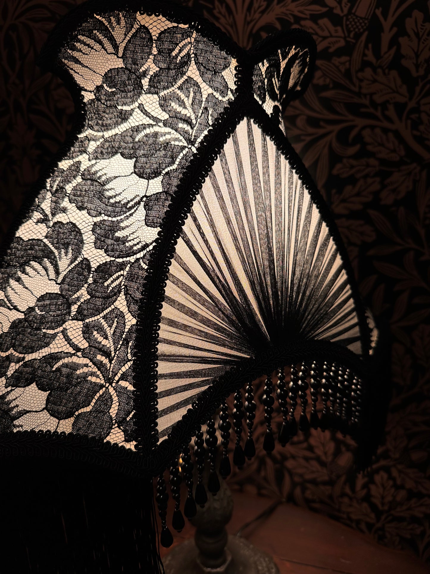 Permanent Stock Collection: Ivory & Black "Matador" Lampshade