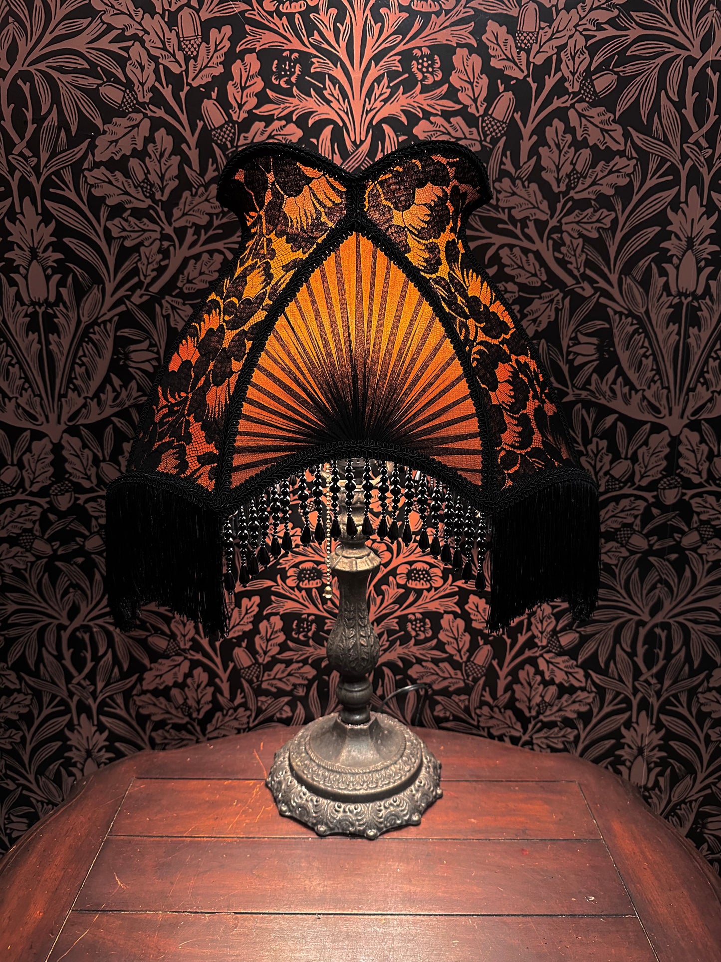 Permanent Stock Collection: Russet & Black "Matador" Lampshade