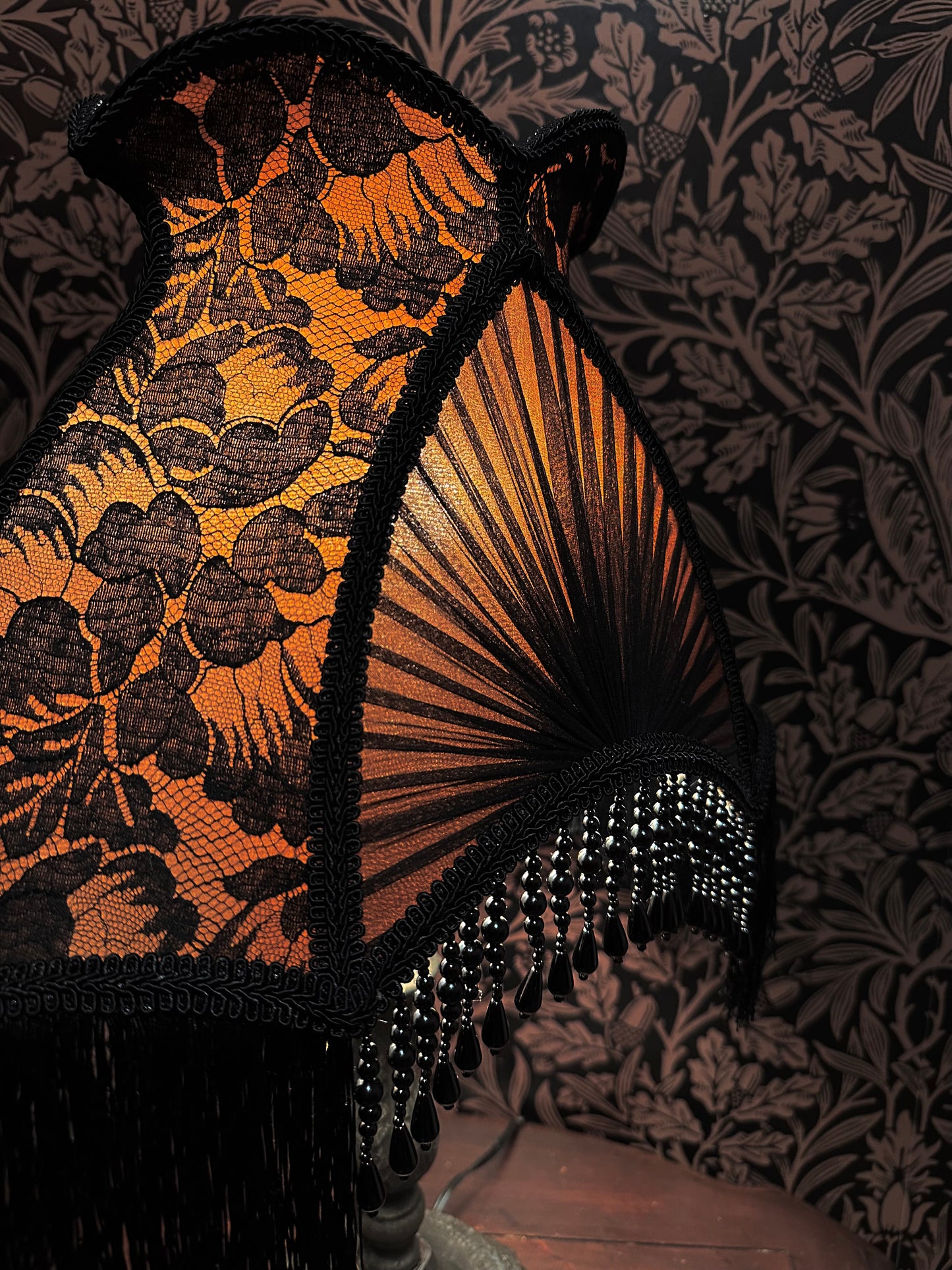 Permanent Stock Collection: Russet & Black "Matador" Lampshade