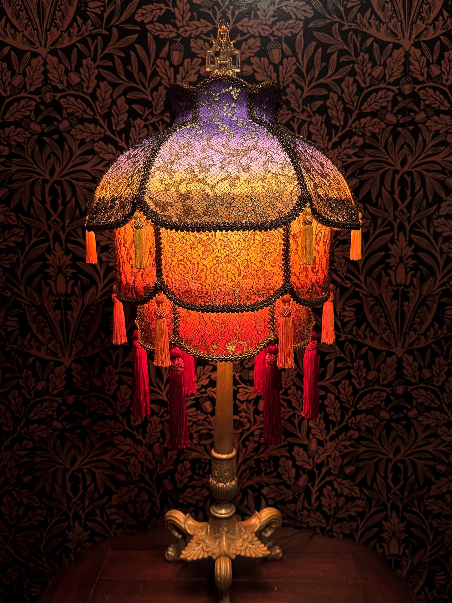 Rainbow Gradient Stacked Lantern Lampshade