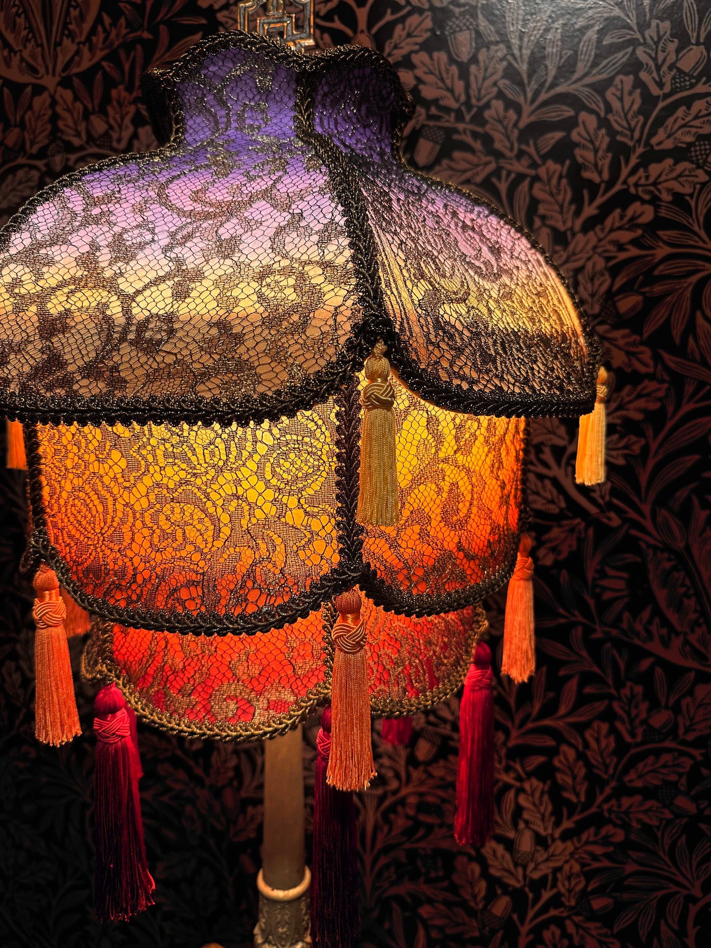 Rainbow Gradient Stacked Lantern Lampshade