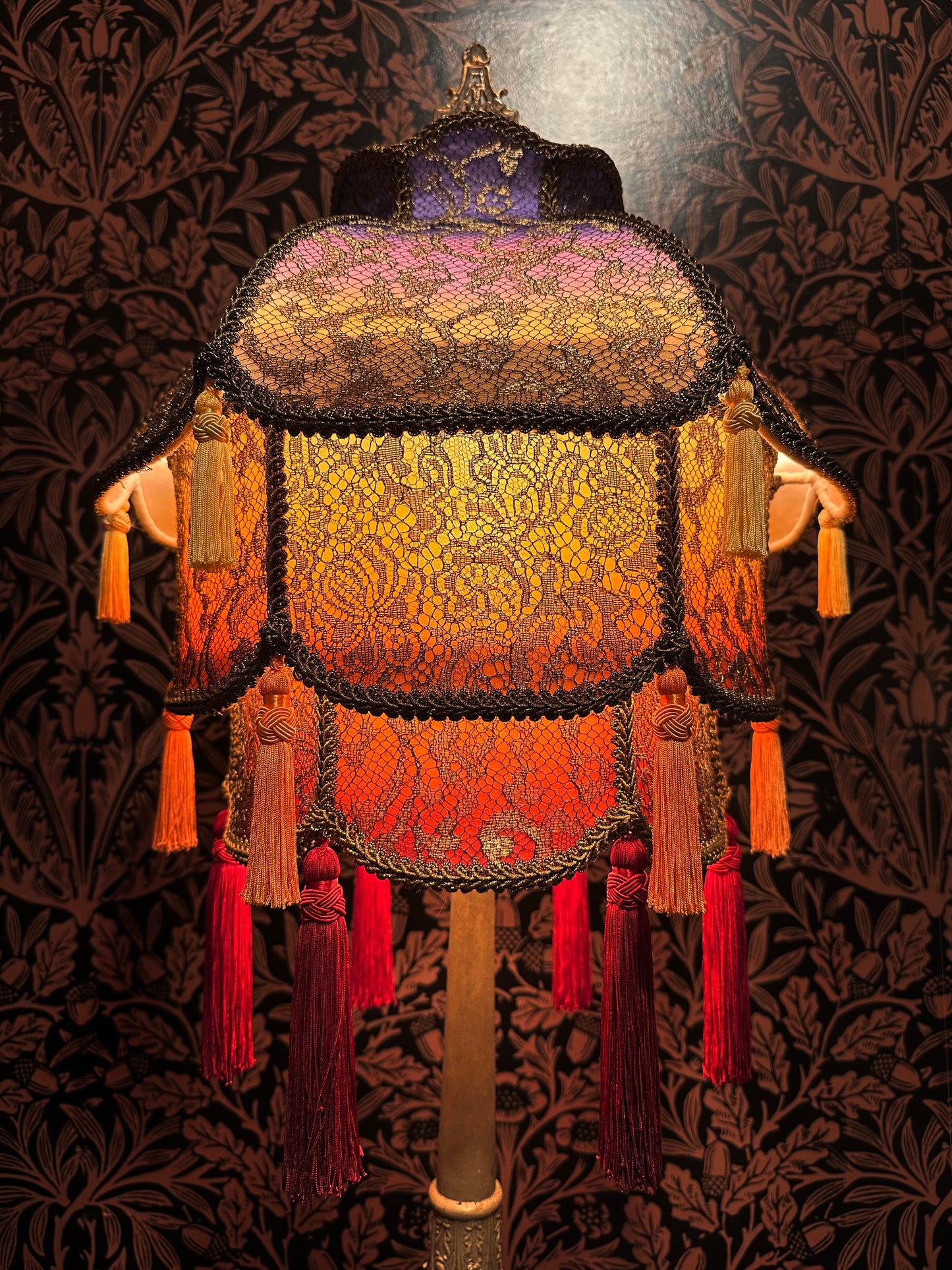 Rainbow Gradient Stacked Lantern Lampshade