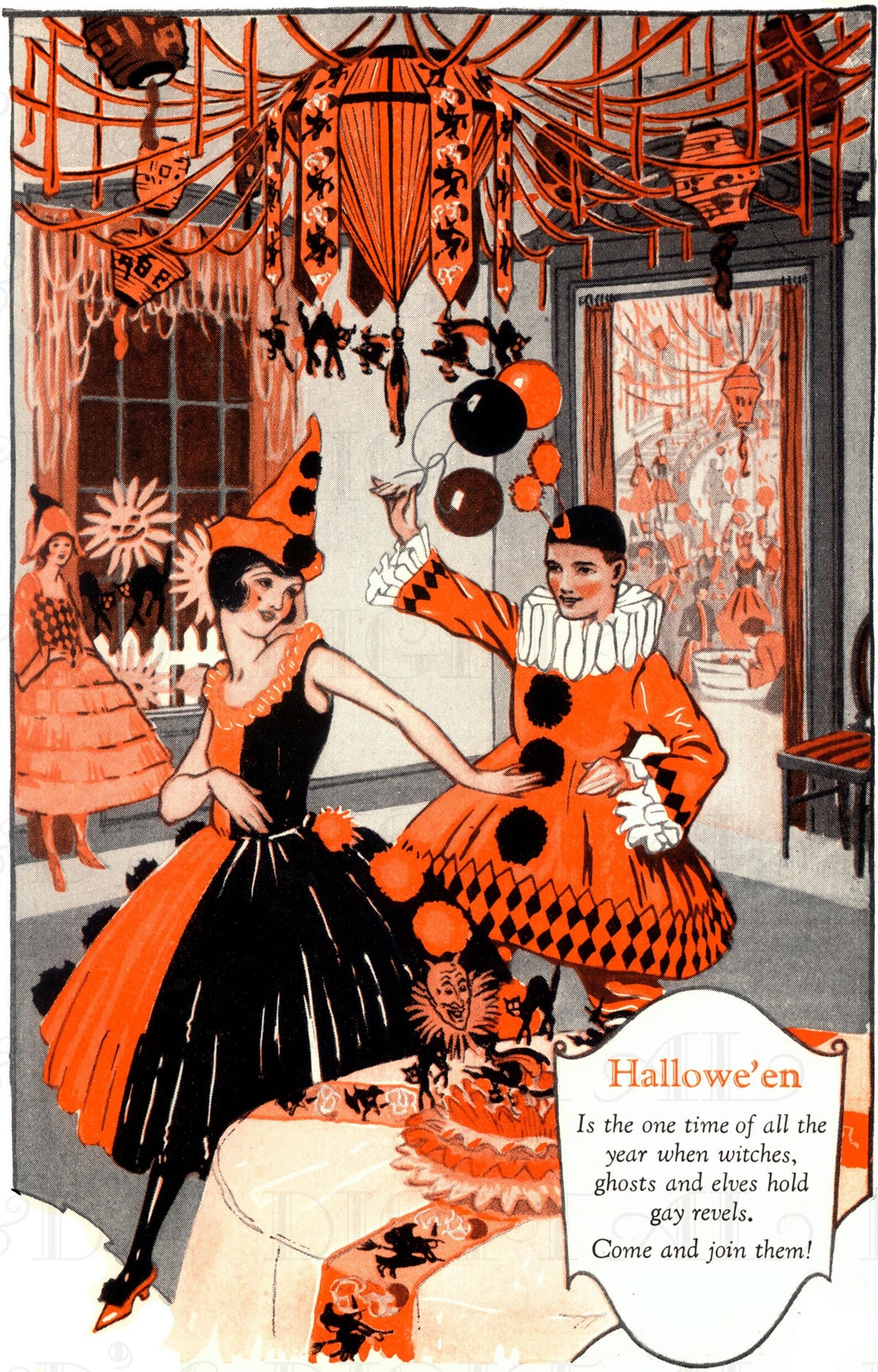 Autumn 2026 Collection: Orange & Black Halloween Party Night Light