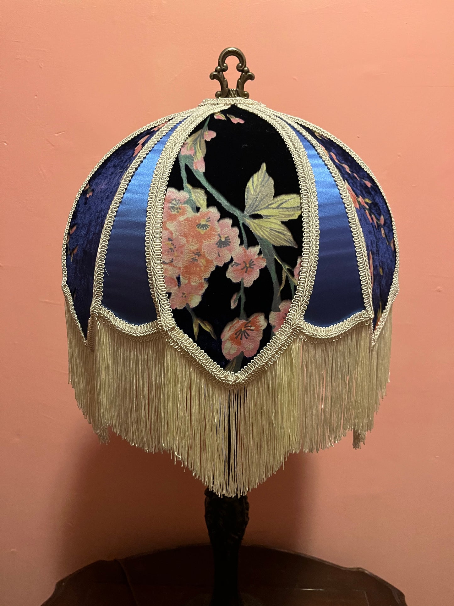 Permanent Stock Collection: Navy & Periwinkle "Rosalee" Lampshade