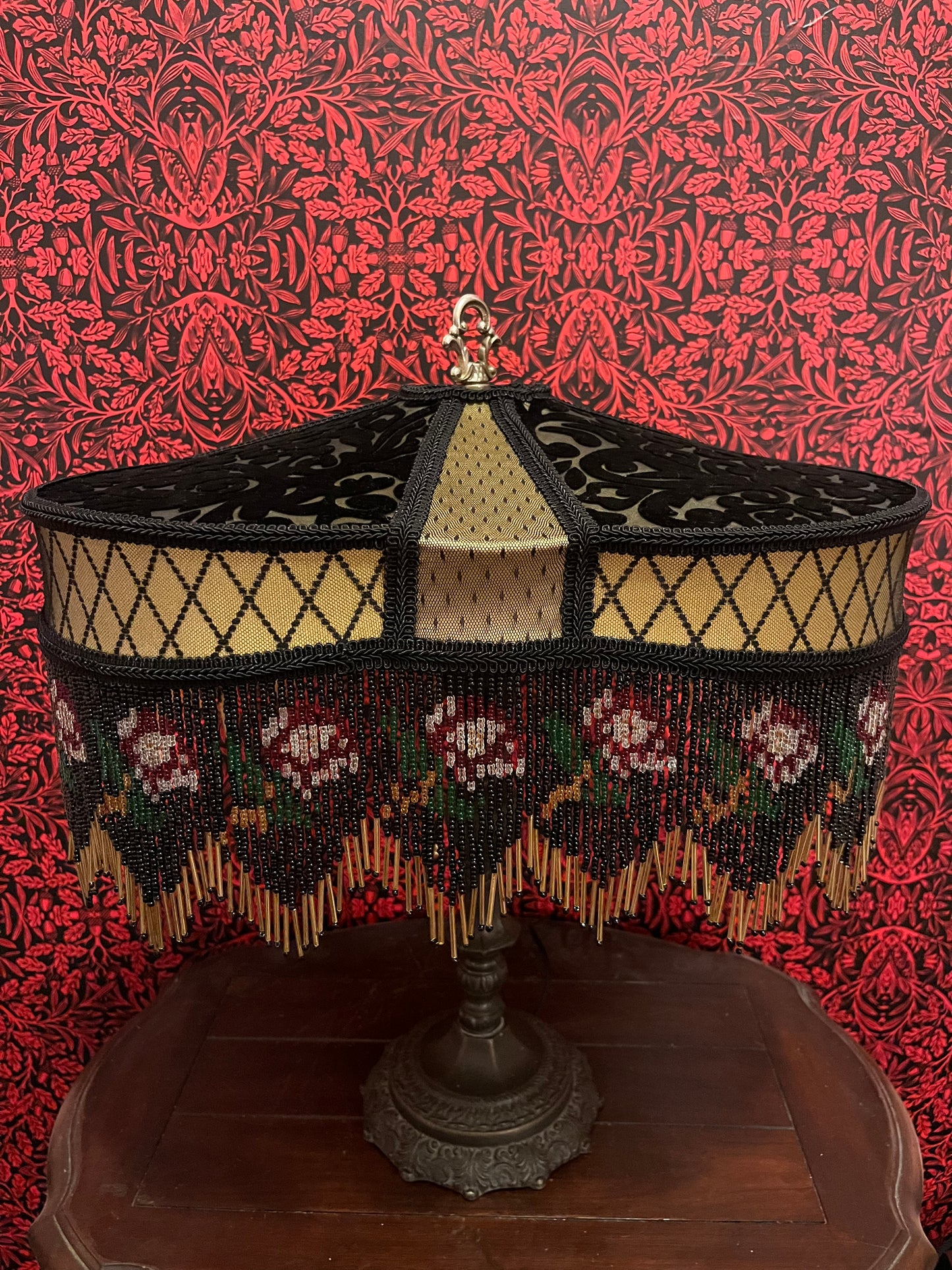 Permanent Stock Collection: Golden Rose "Tripod" Lampshade