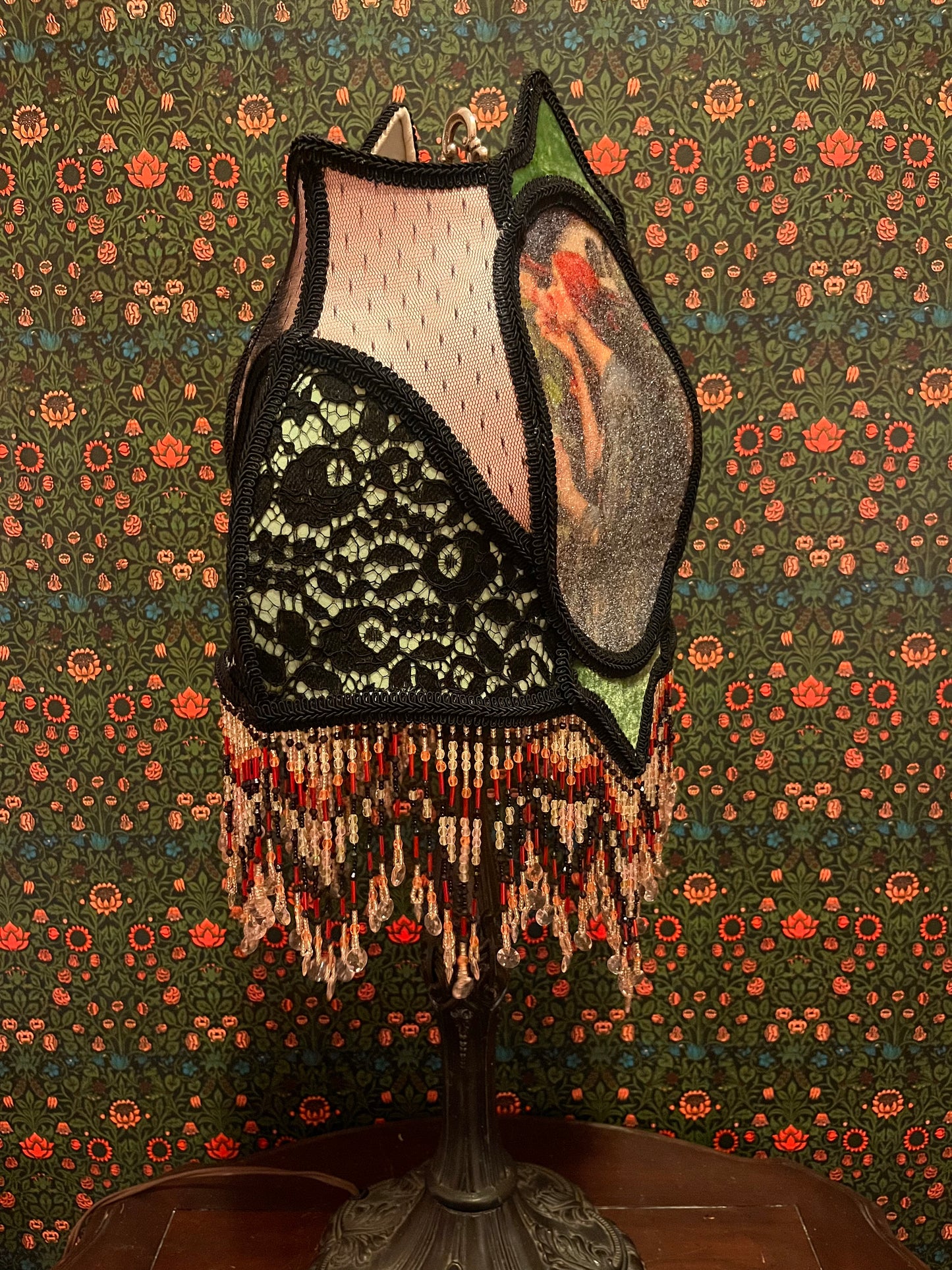 "The Soul of the Rose" Pre-Raphaelite Lampshade