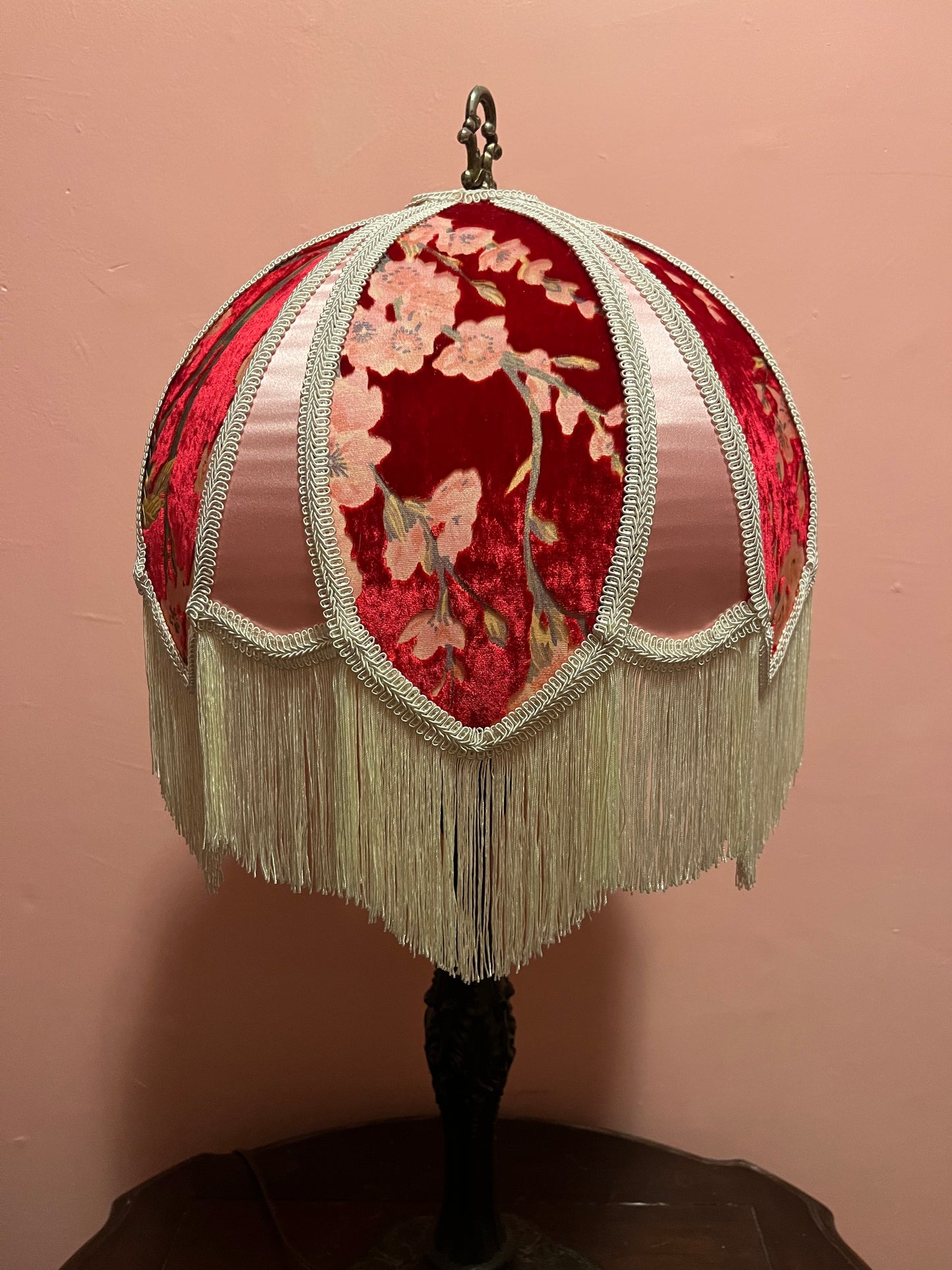 Permanent Stock Collection: Red & Pink "Rosalee" Lampshade