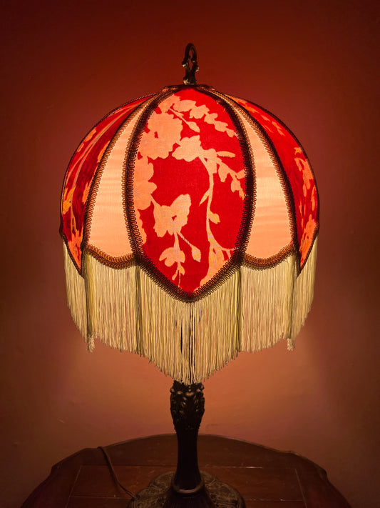 Permanent Stock Collection: Red & Pink "Rosalee" Lampshade