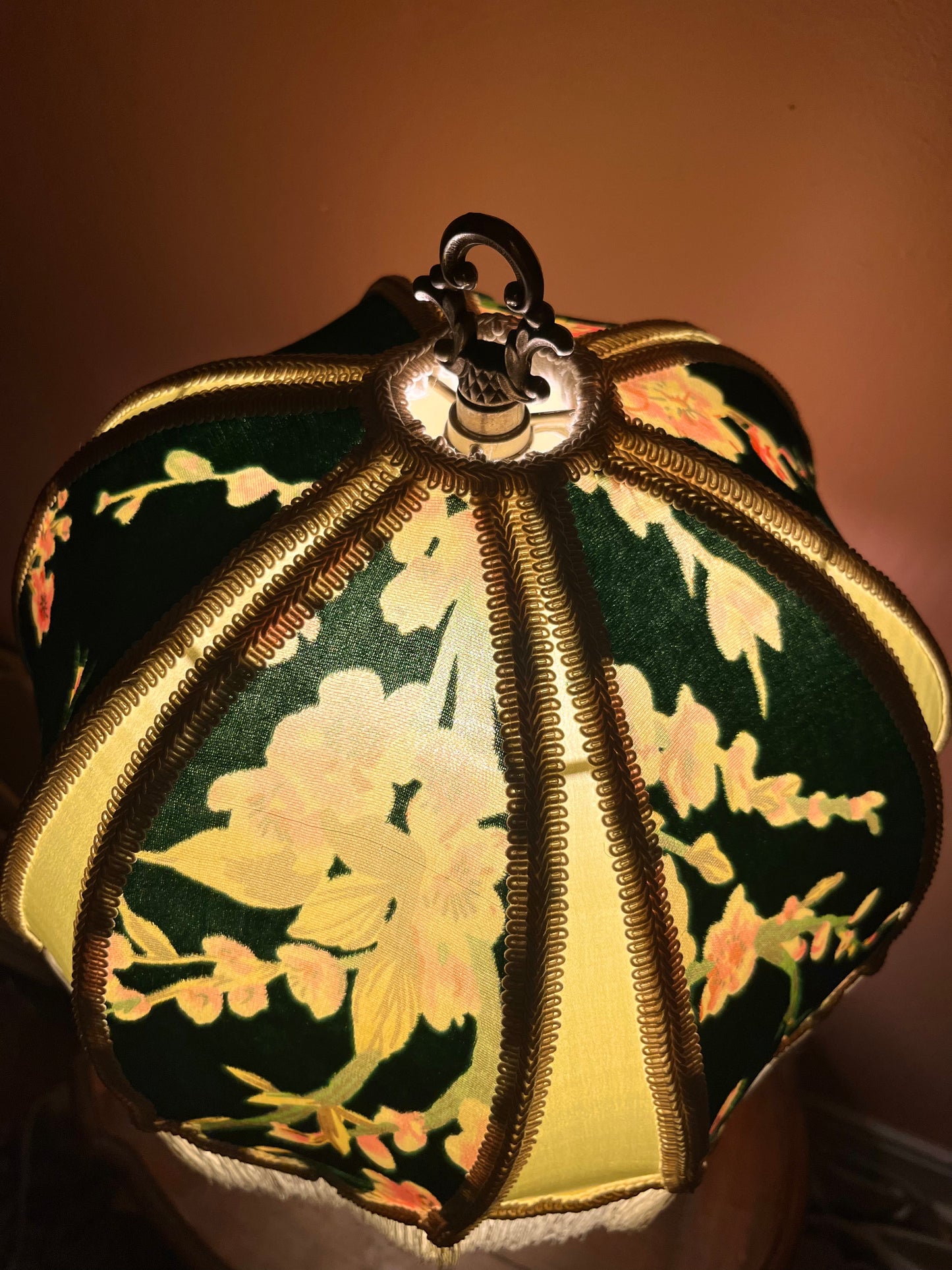 Permanent Stock Collection: Forest & Spring Green "Rosalee" Lampshade
