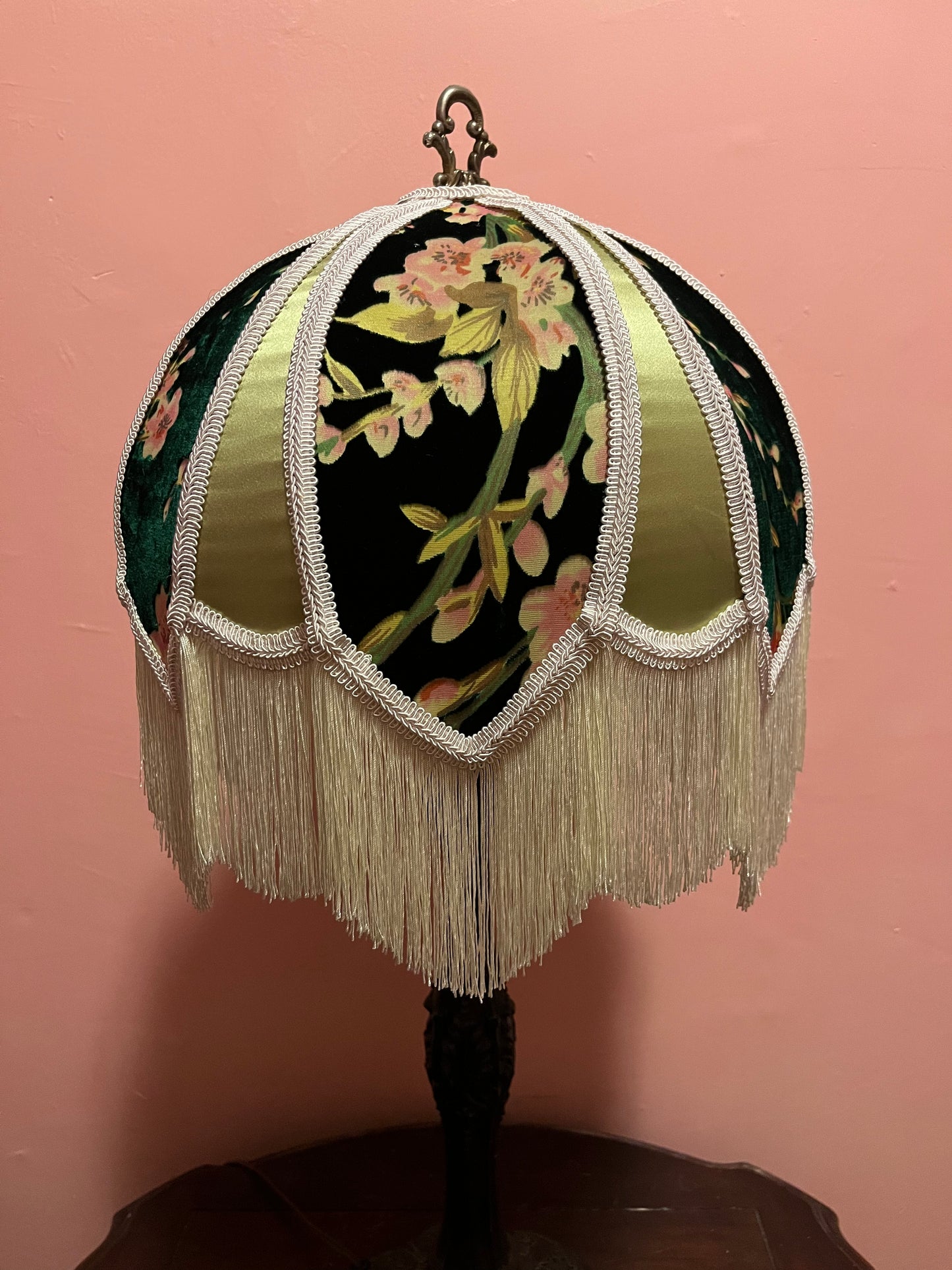 Permanent Stock Collection: Forest & Spring Green "Rosalee" Lampshade