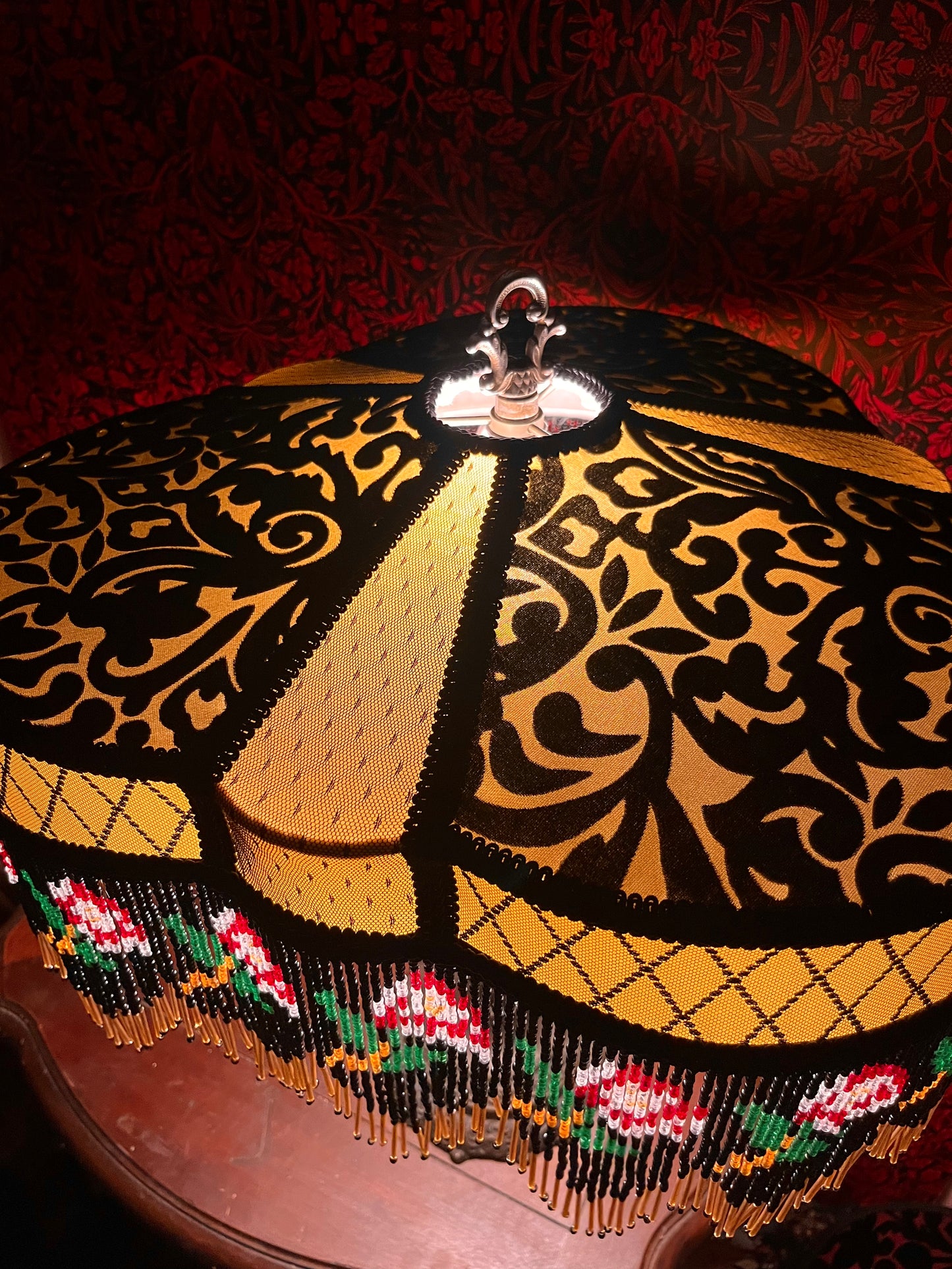 Permanent Stock Collection: Golden Rose "Tripod" Lampshade