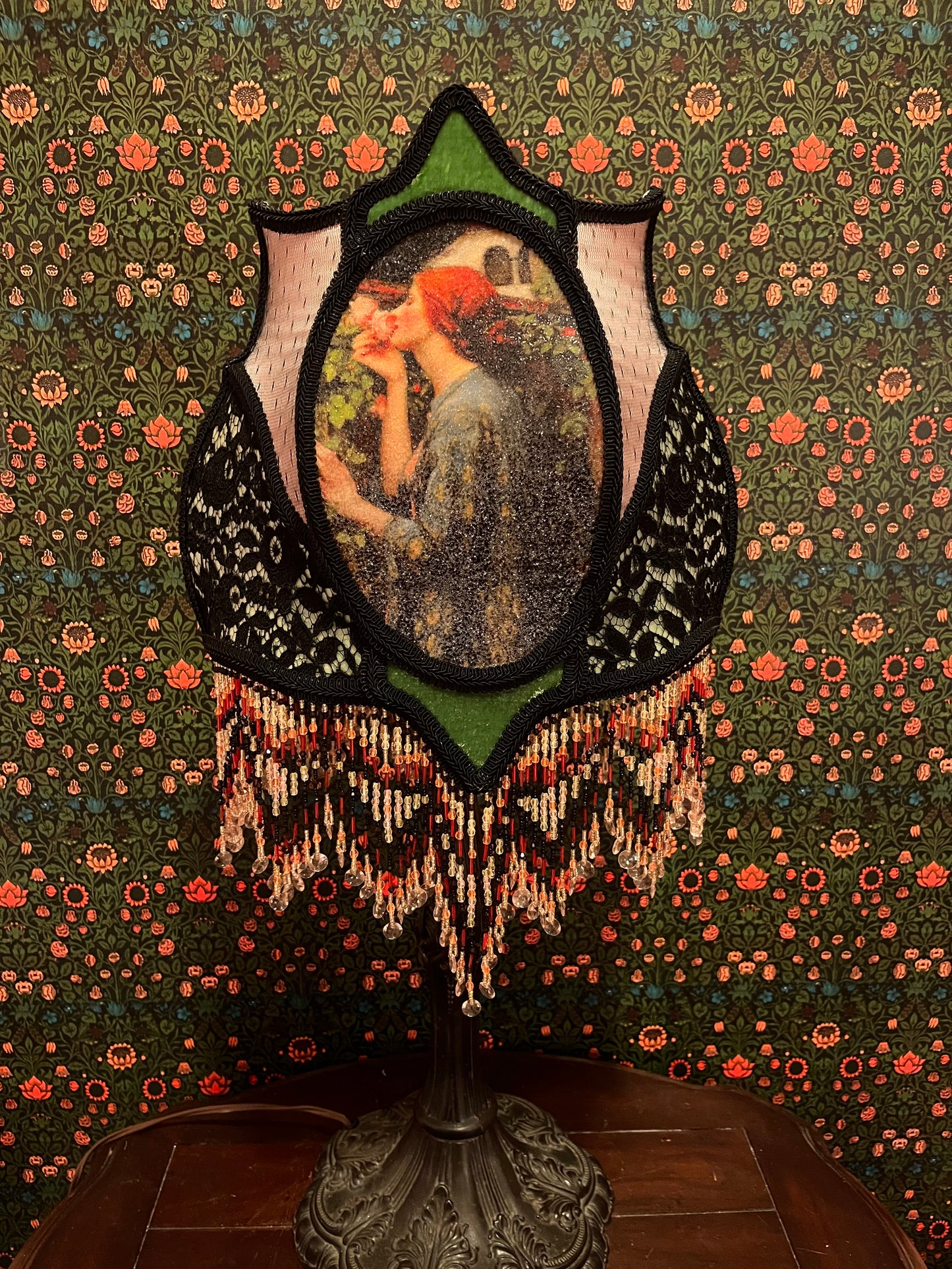"The Soul of the Rose" Pre-Raphaelite Lampshade