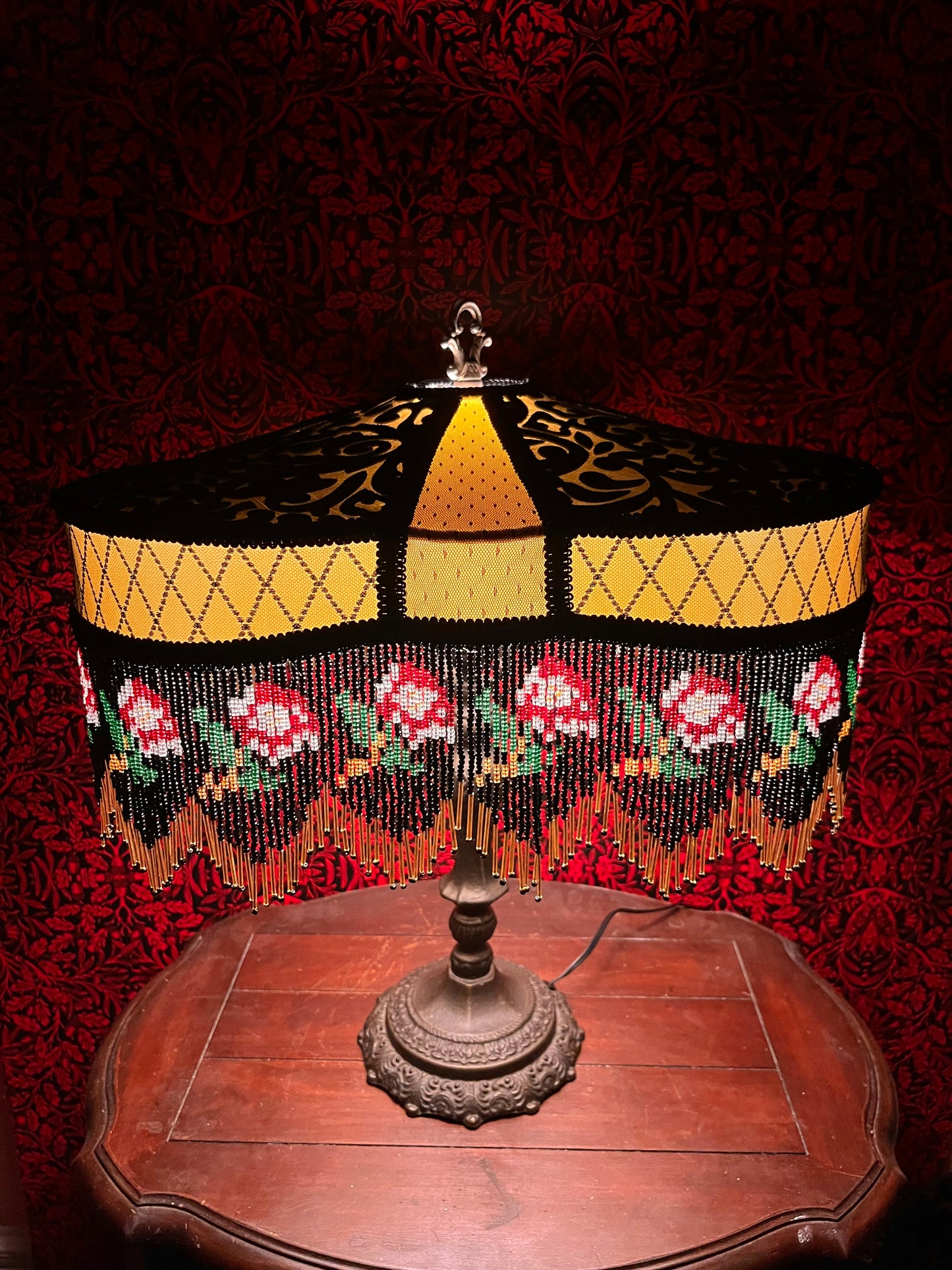 Permanent Stock Collection: Golden Rose "Tripod" Lampshade