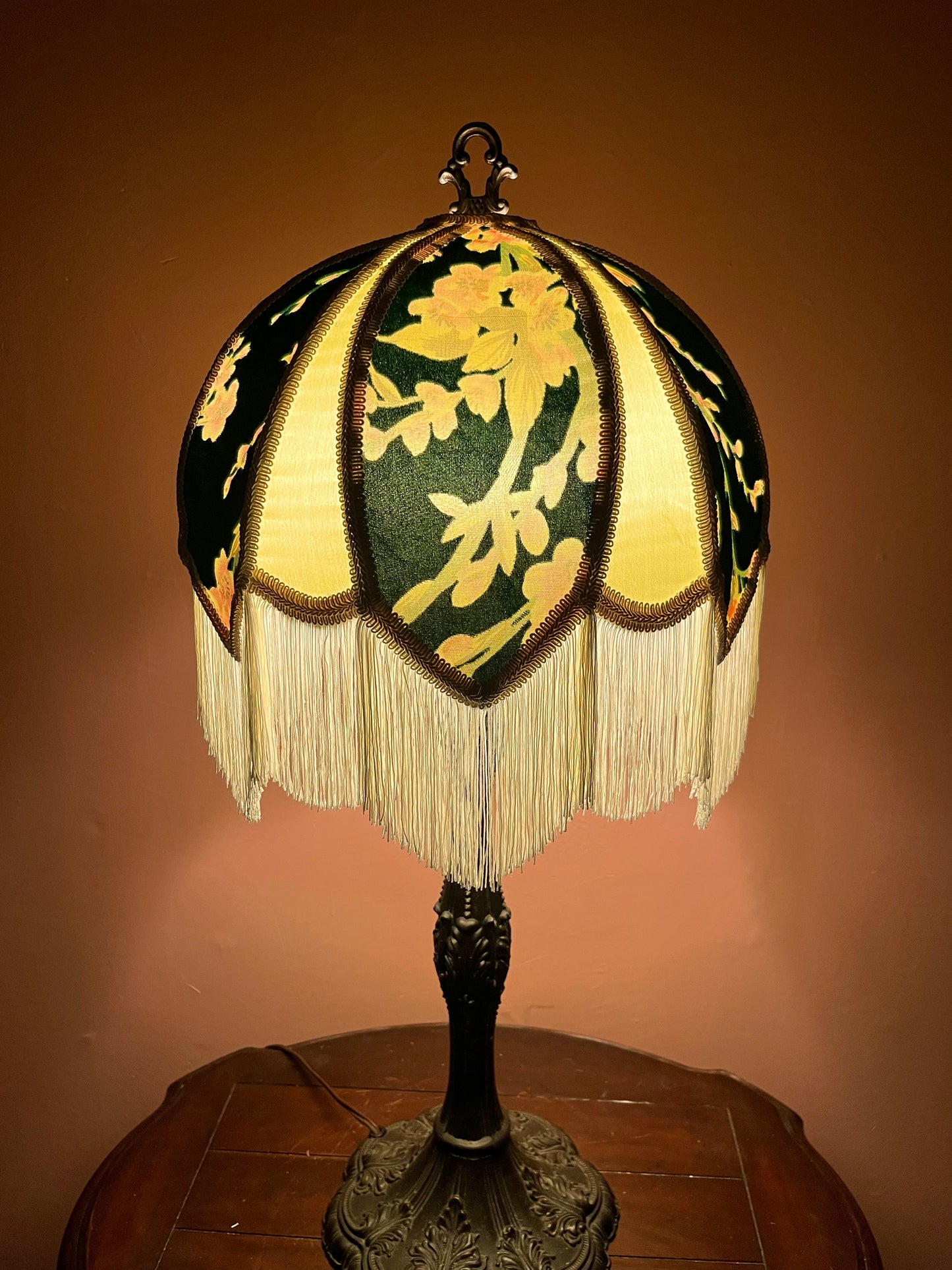 Permanent Stock Collection: Forest & Spring Green "Rosalee" Lampshade
