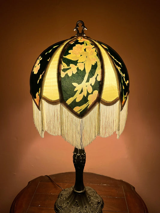 Permanent Stock Collection: Forest & Spring Green "Rosalee" Lampshade