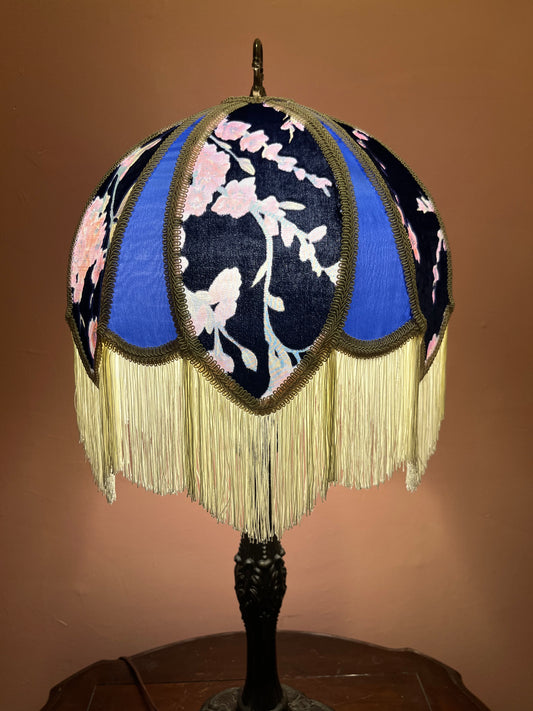 Permanent Stock Collection: Navy & Periwinkle "Rosalee" Lampshade